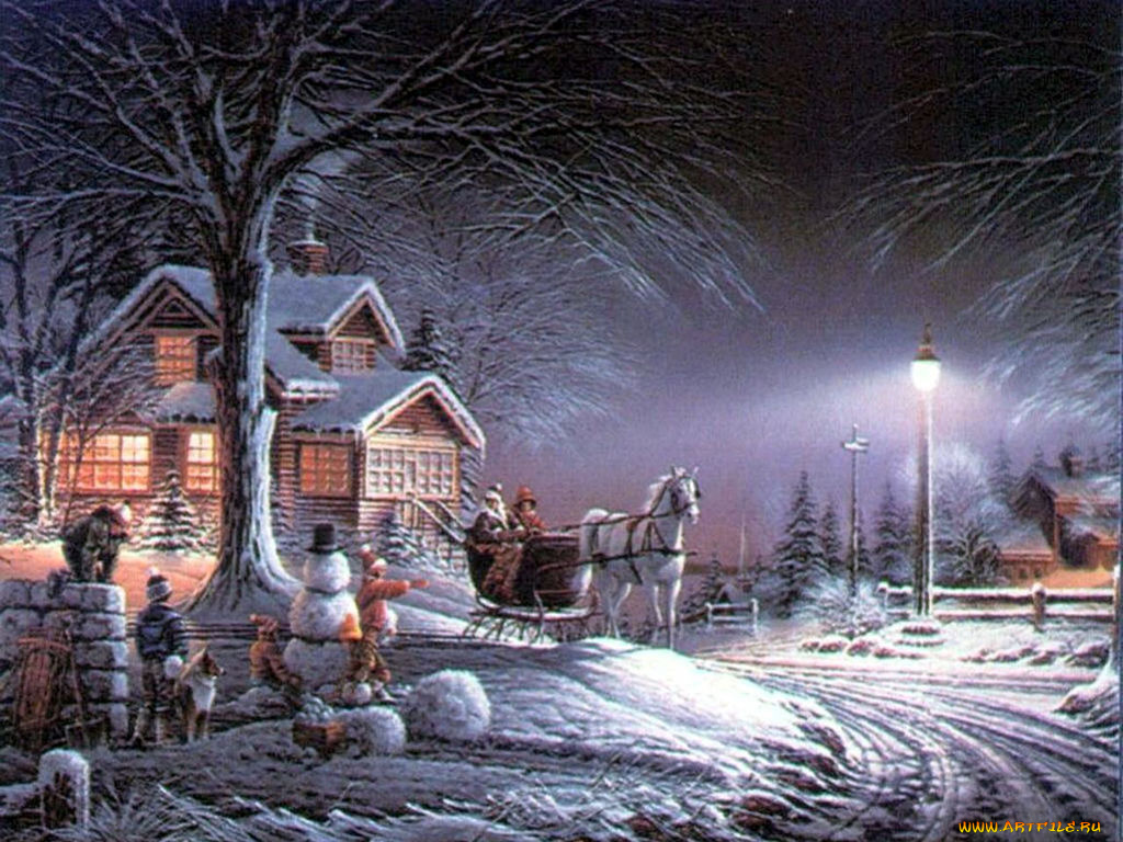 праздничные, рисованные