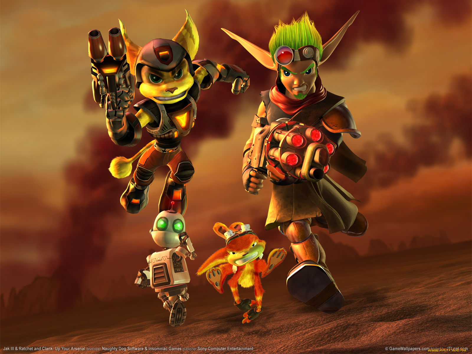 видео, игры, jak, iii, ratchet, and, clank, up, your, arsenal