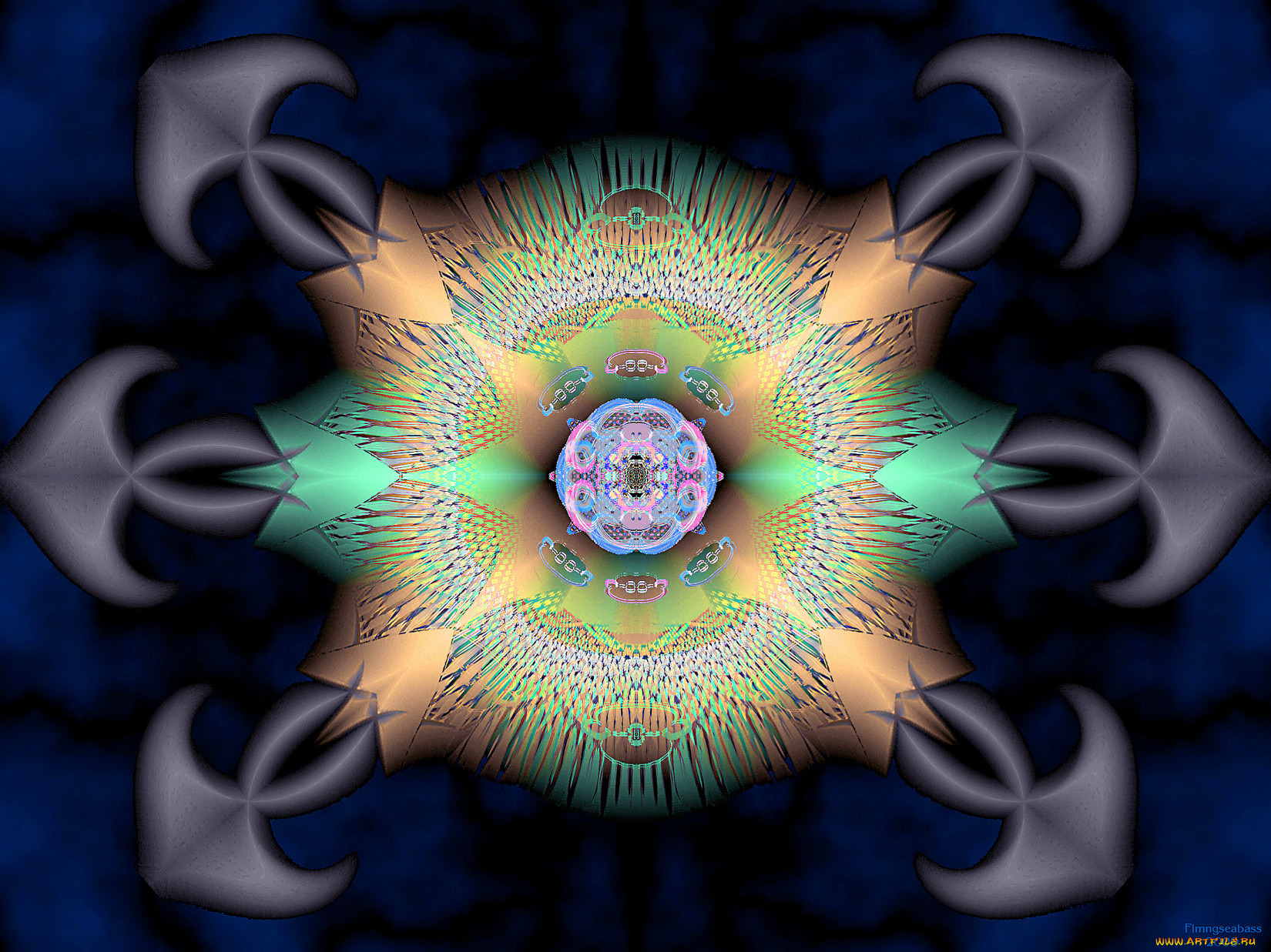 3д, графика, fractal, фракталы