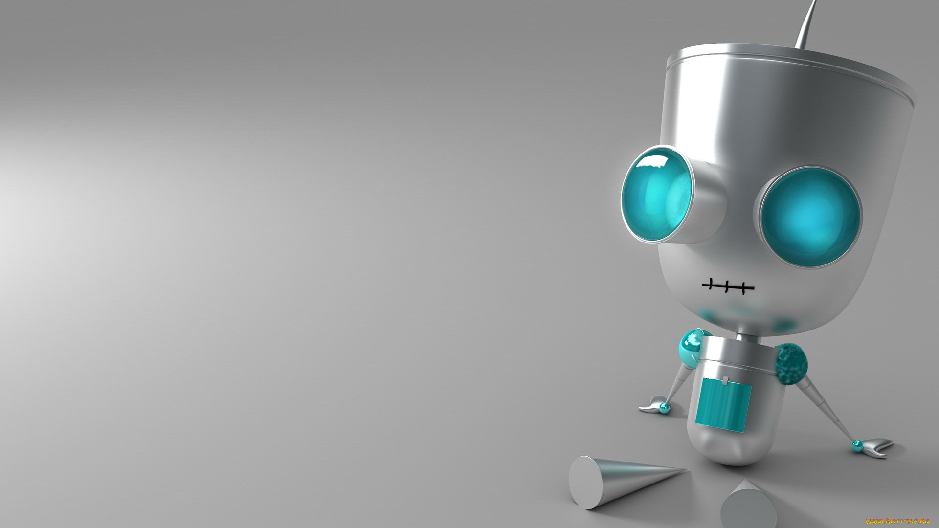 3д, графика, modeling, моделирование, робот