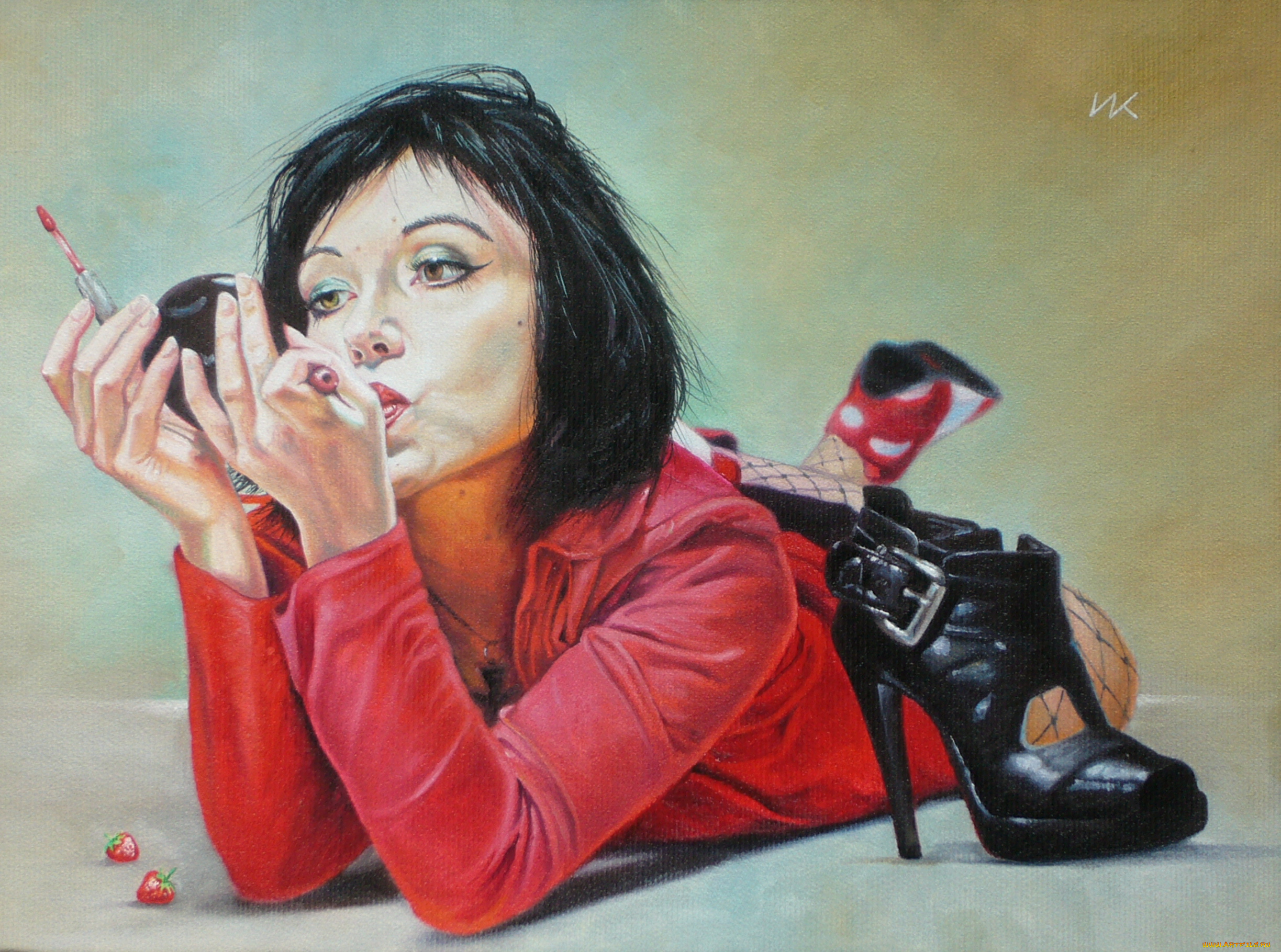 wlodzimierz, kuklinski, рисованные, девушка