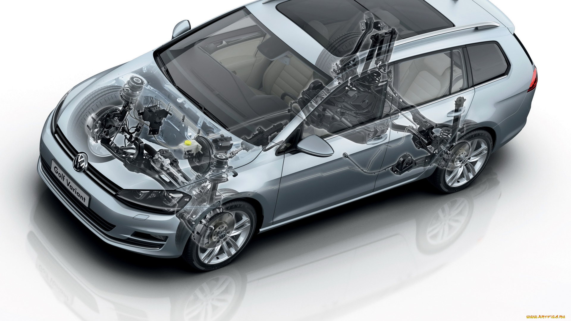 2013, volkswagen, golf, vii, автомобили, рентген