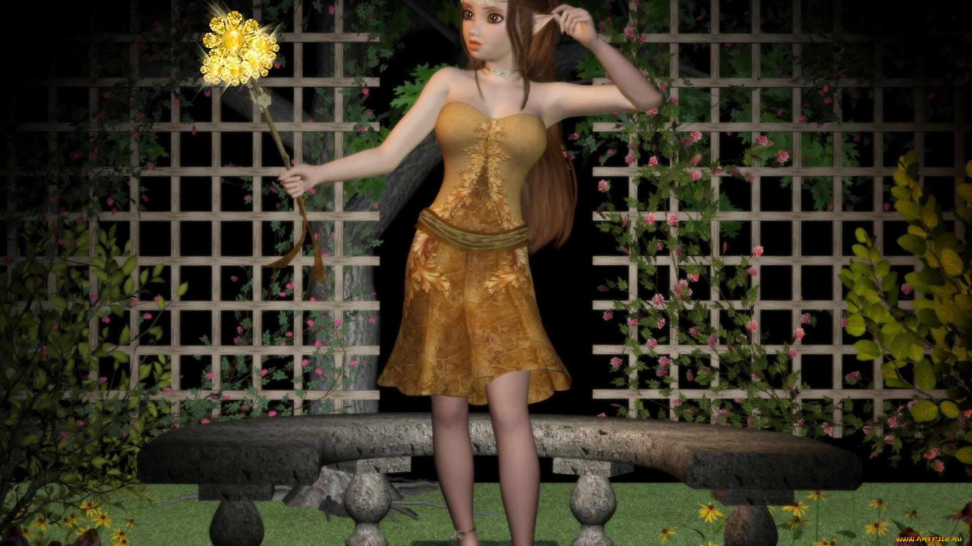 3д, графика, elves, эльфы, lessons, for, launa