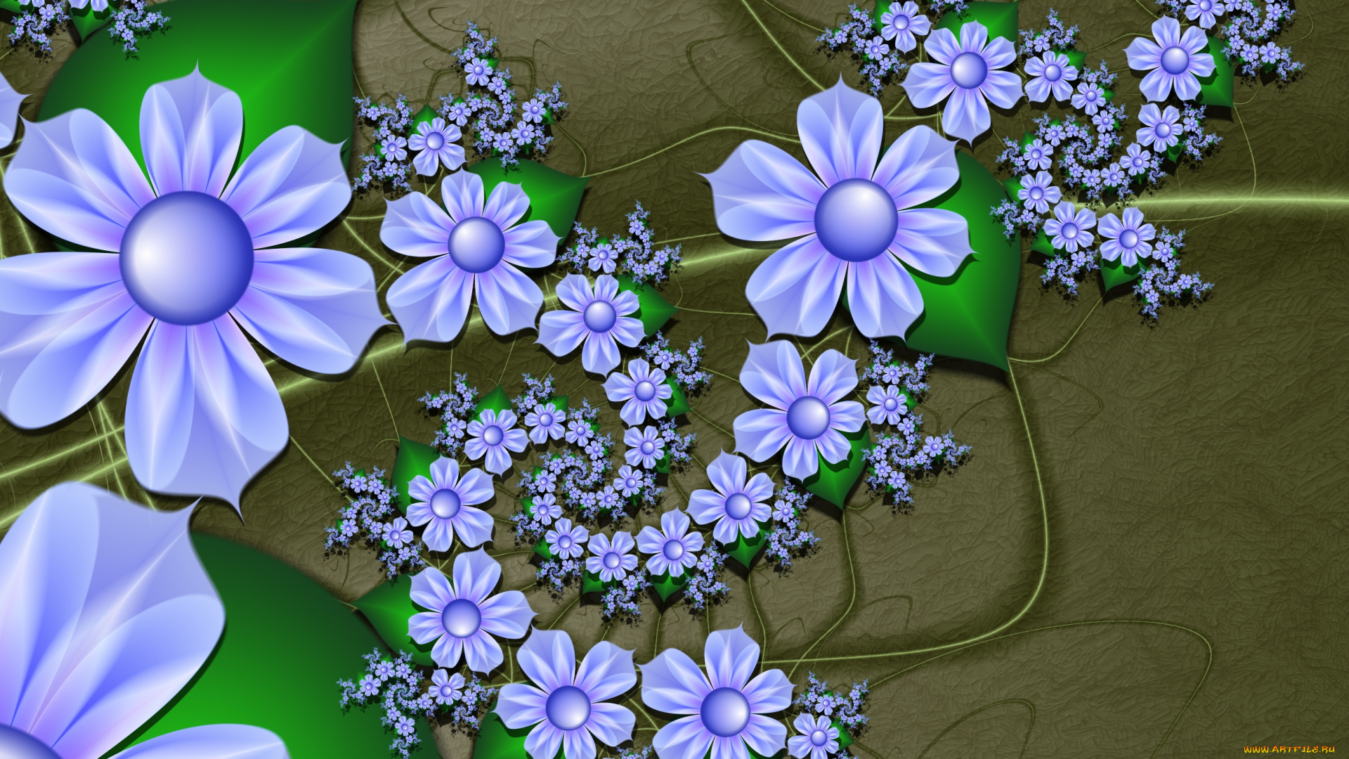 3д, графика, flowers, цветы, фон, узор, лепестки