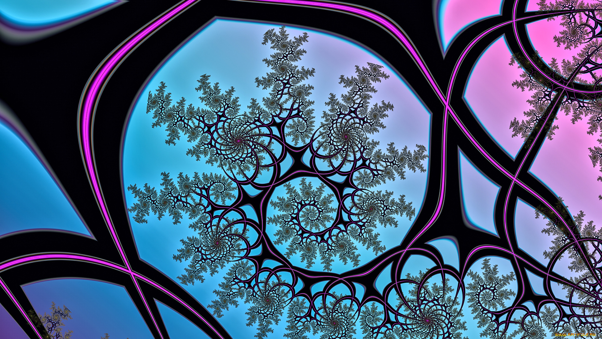 3д, графика, fractal, фракталы, цвета, узор, фон