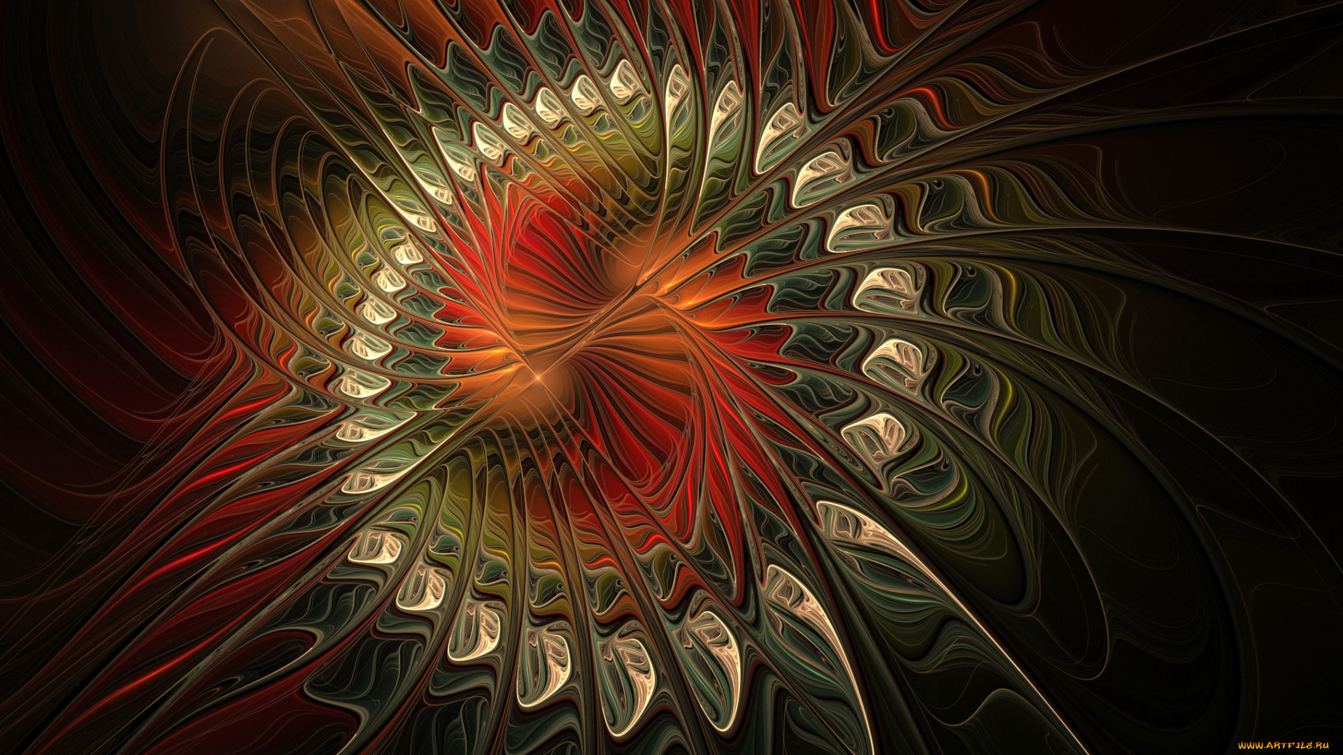 3д, графика, fractal, фракталы, цвета, узор, фон