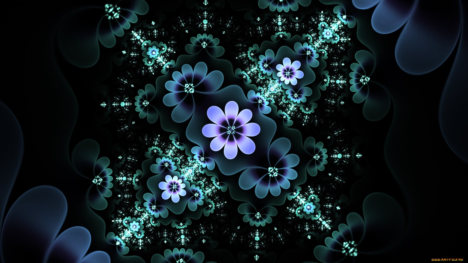 3д, графика, fractal, фракталы, узор, фон, цвет