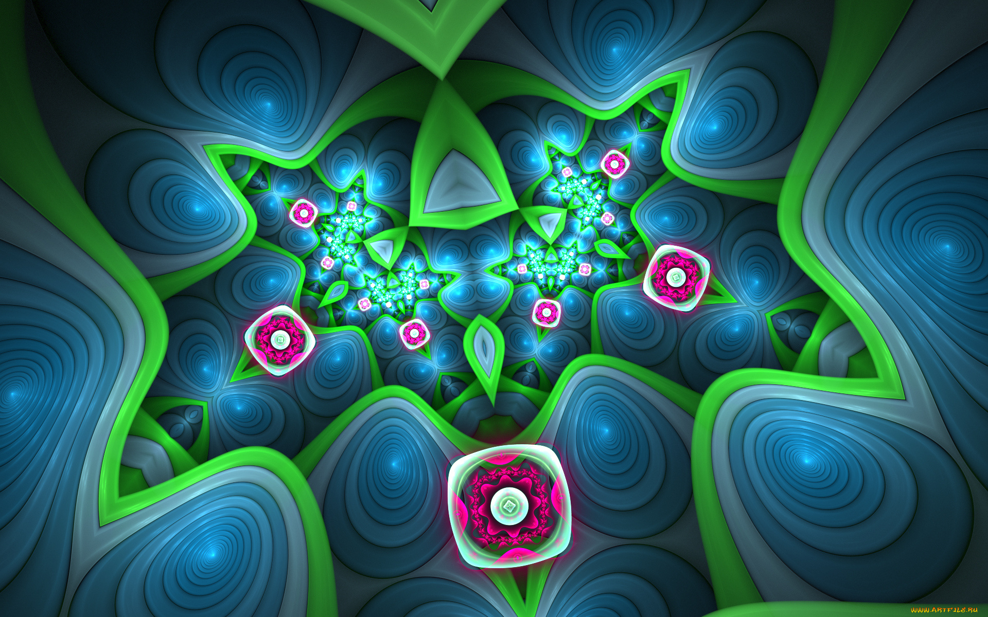 3д, графика, fractal, фракталы, цвет, узор, фон