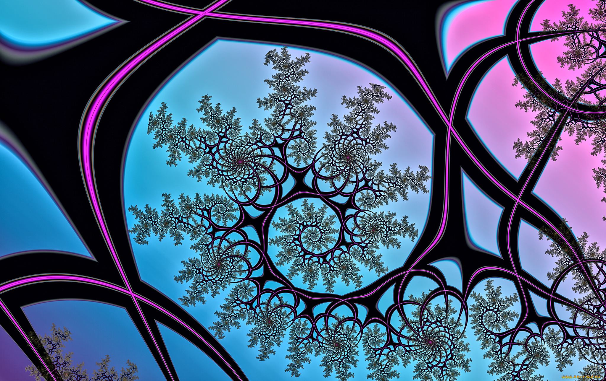 3д, графика, fractal, фракталы, цвета, узор, фон