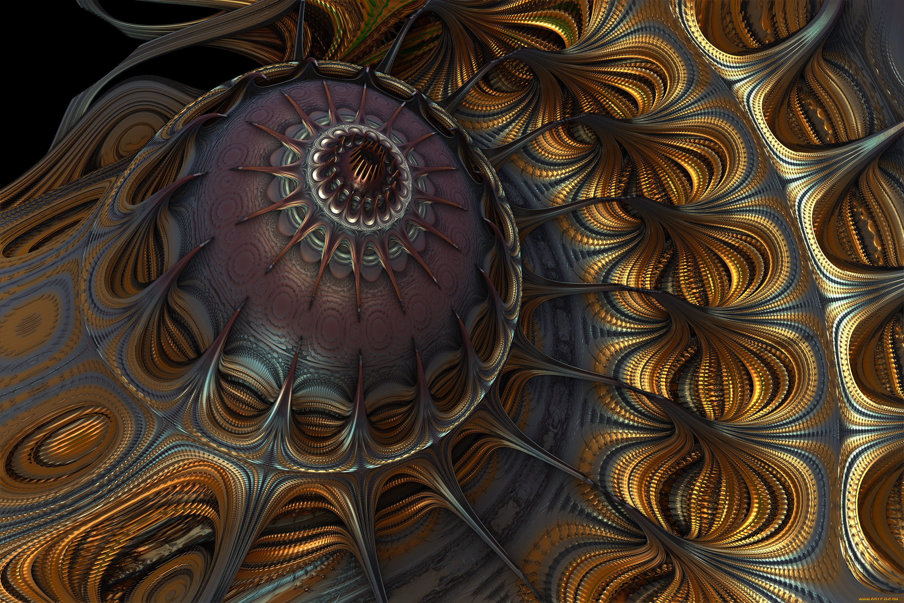 3д, графика, fractal, фракталы, цвет, узор, фон