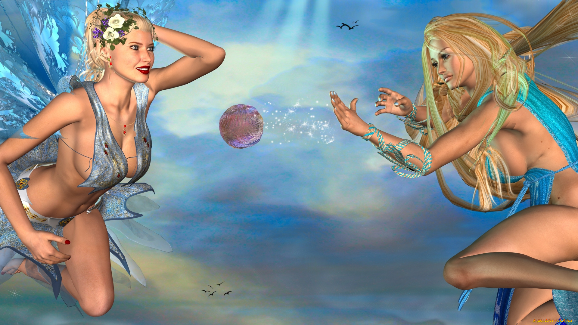 3д, графика, эльфы, , elves, феи