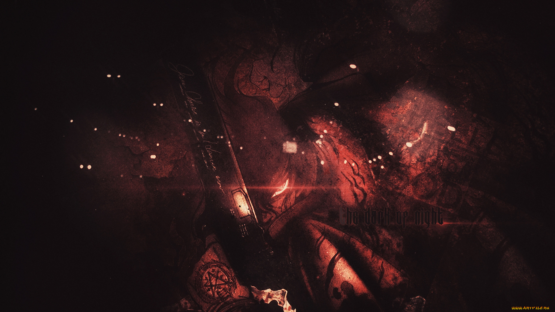 аниме, hellsing, вампир, дракула, пистолет, alucard, vampire