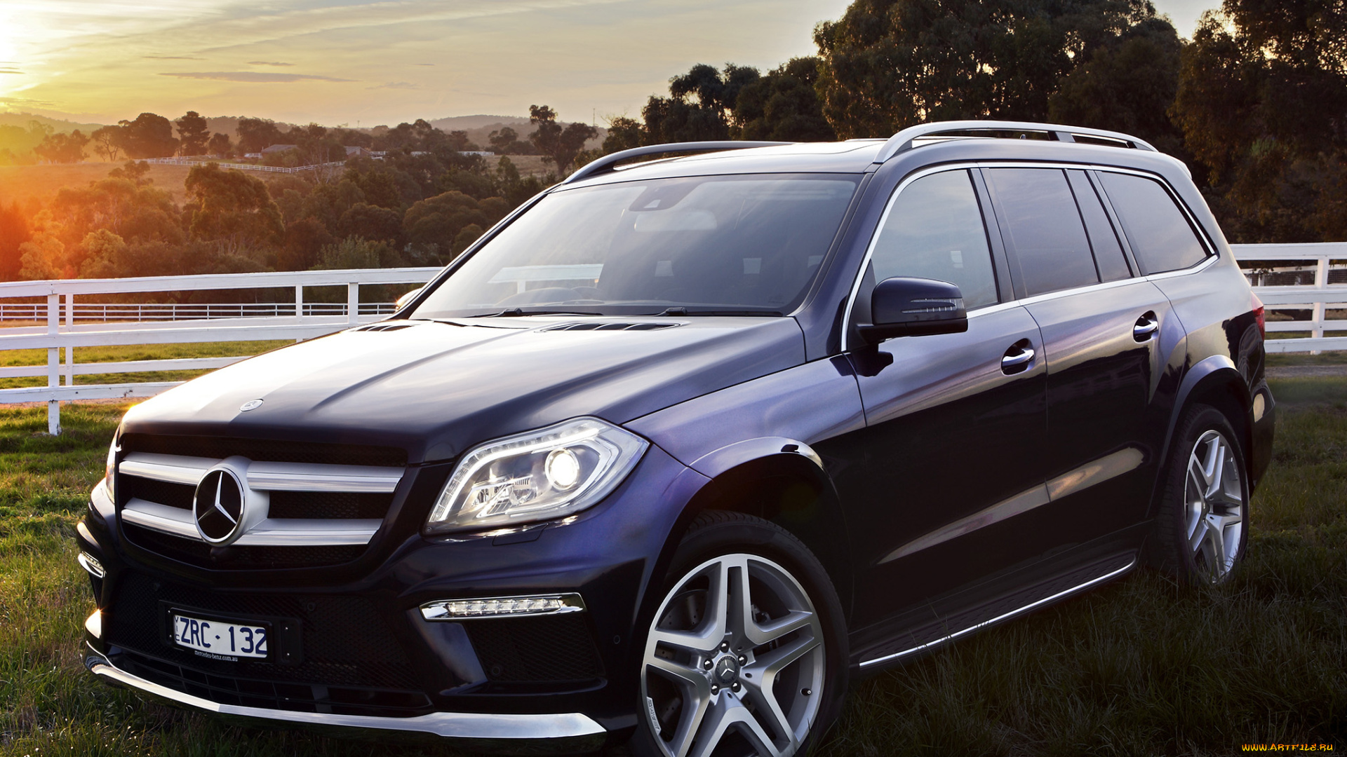 автомобили, mercedes-benz, sports, gl, 500, темный, x166, au-spec, amg, package