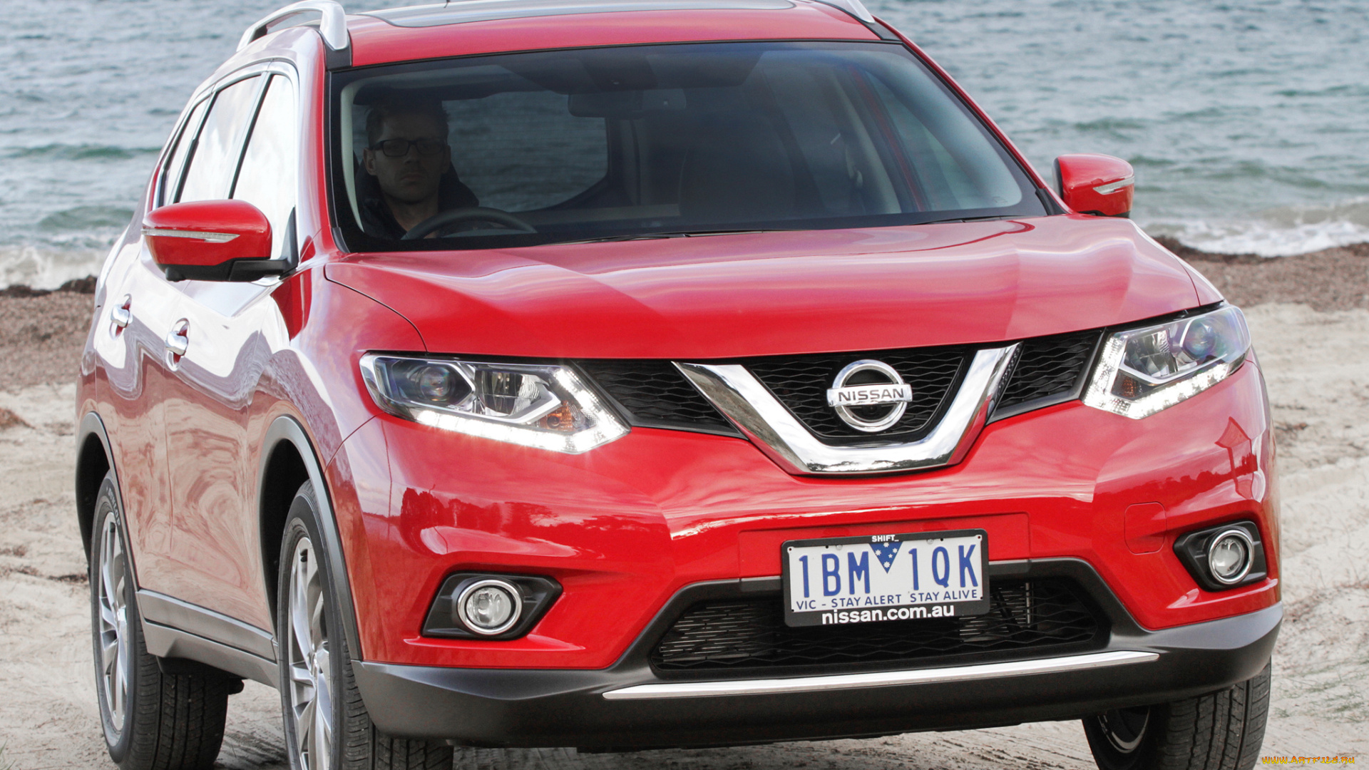 автомобили, nissan, datsun, x-trail, красный, au-spec