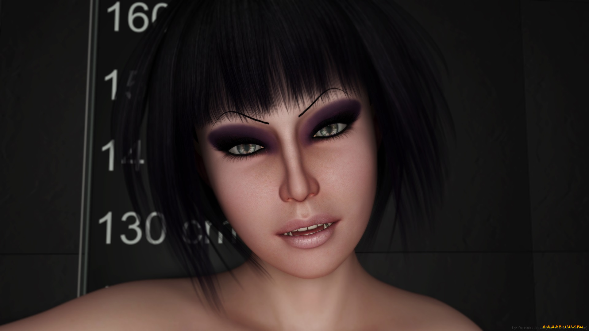 cathy, goth, 3д, графика, существа, , creatures, взгляд, девушка