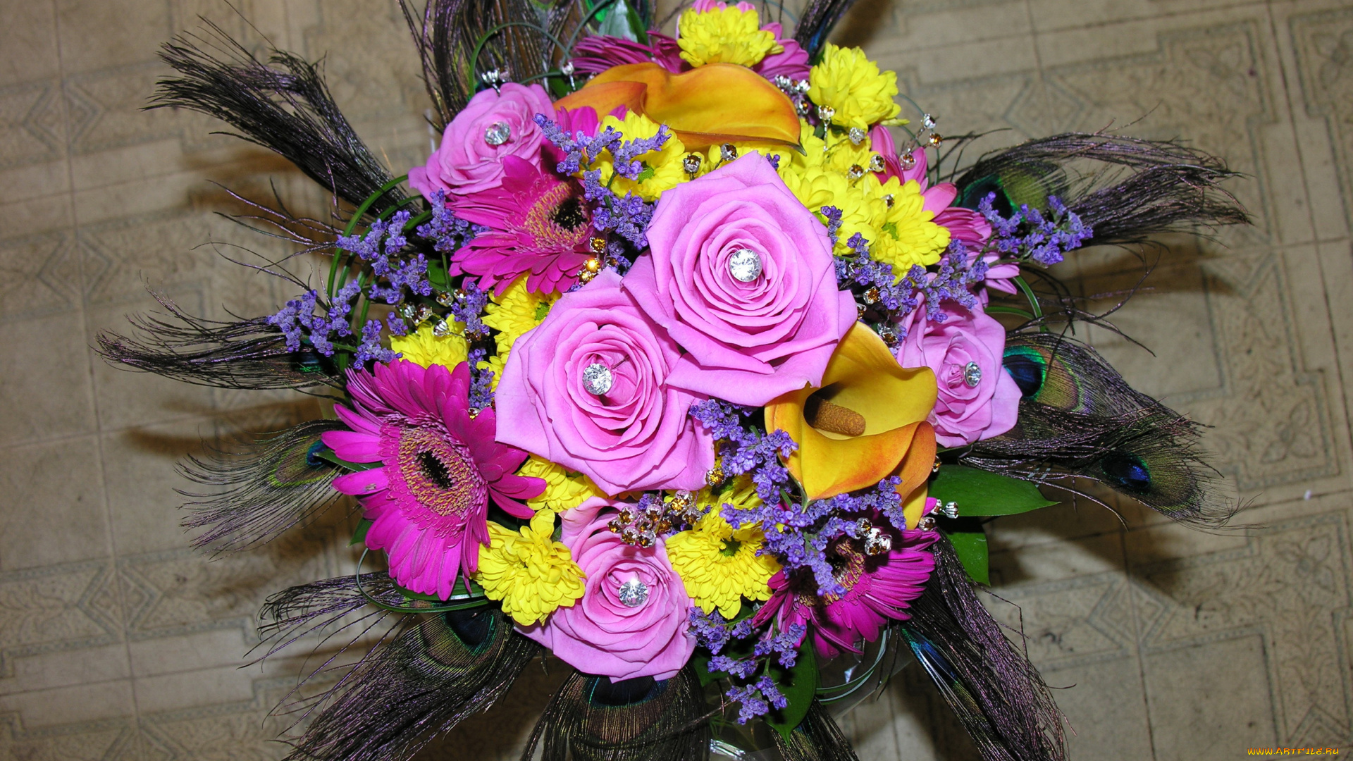 цветы, букеты, , композиции, герберы, розы, букет, каллы, хризантемы