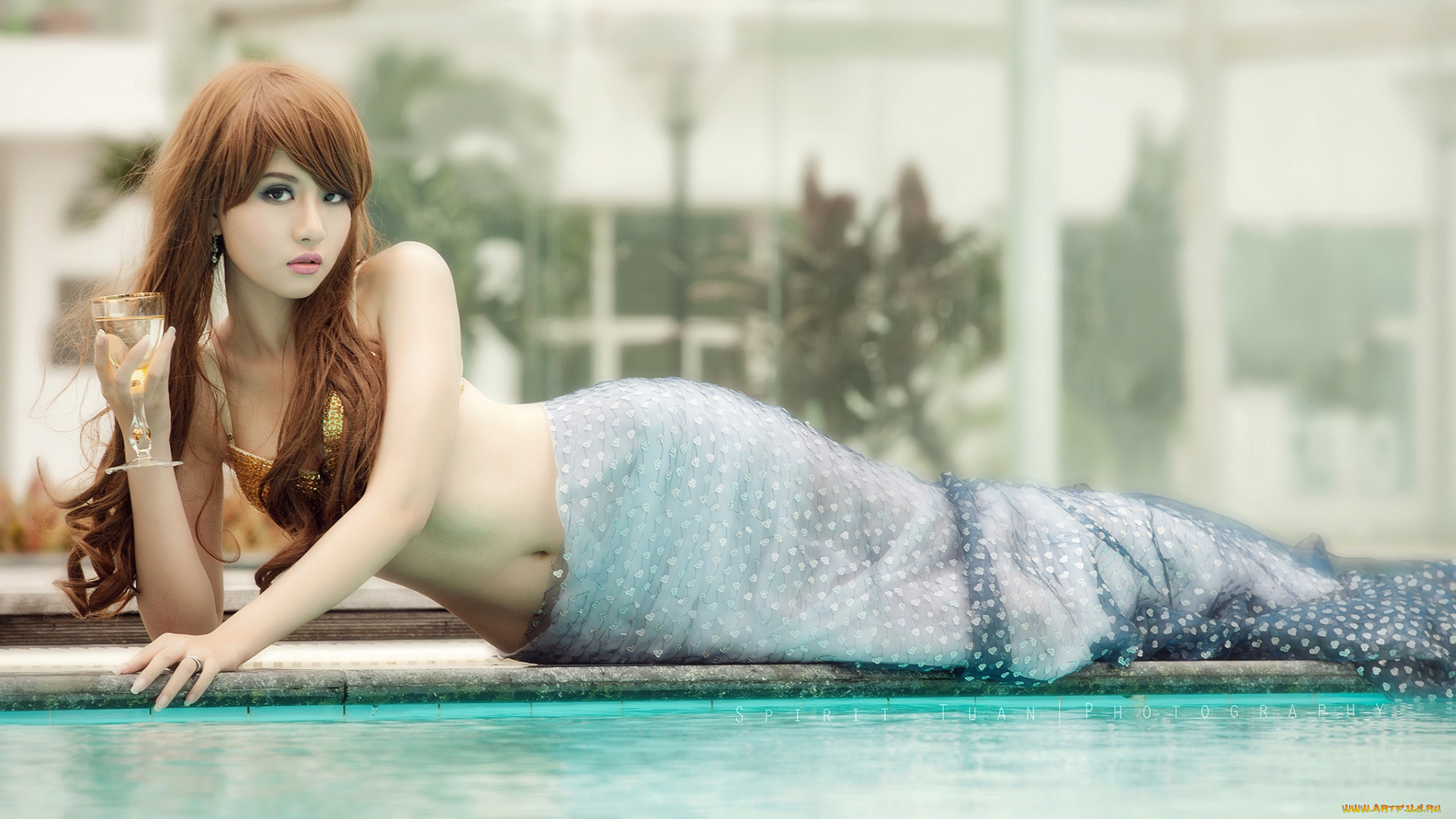 девушки, mitu, kat, русалка