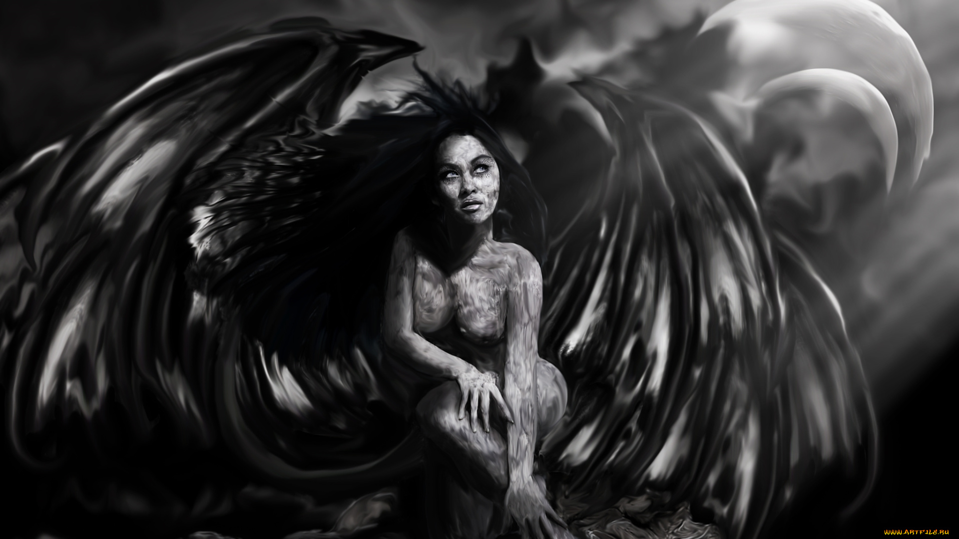 фэнтези, ангелы, крылья