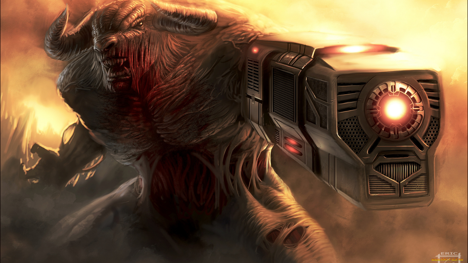 фэнтези, демоны, демон, монстр, существо, чудовище, оружие