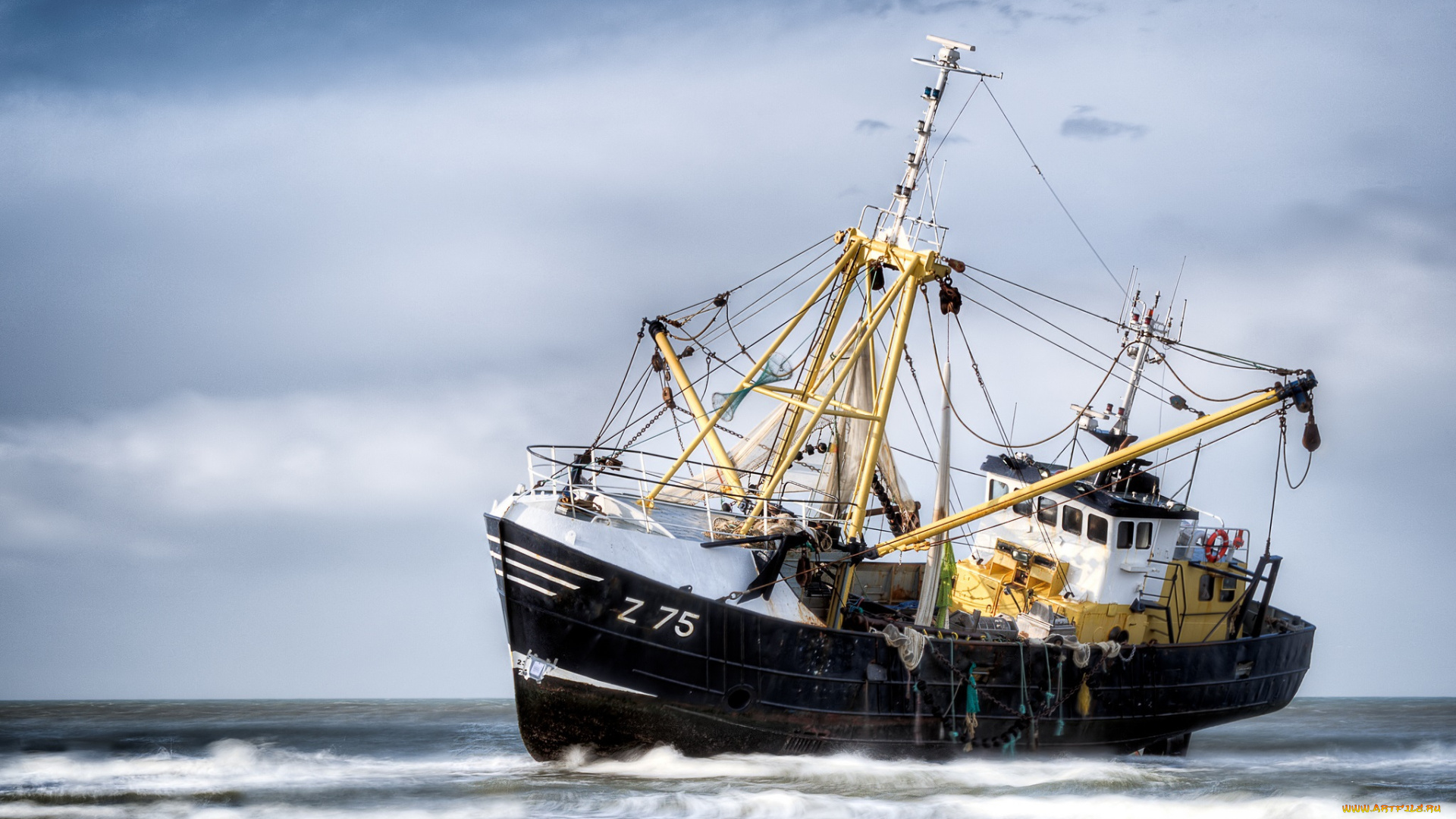 корабли, другое, океан, побережье, мель, шторм, судно