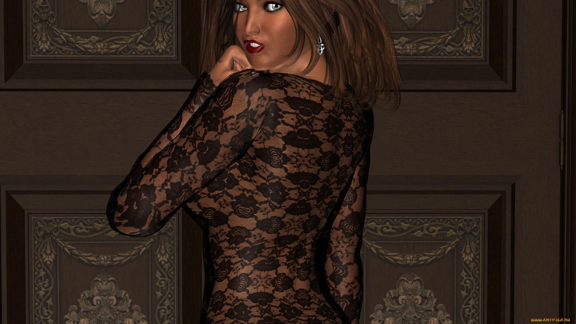 robin, 3д, графика, люди, , people, девушка, взгляд