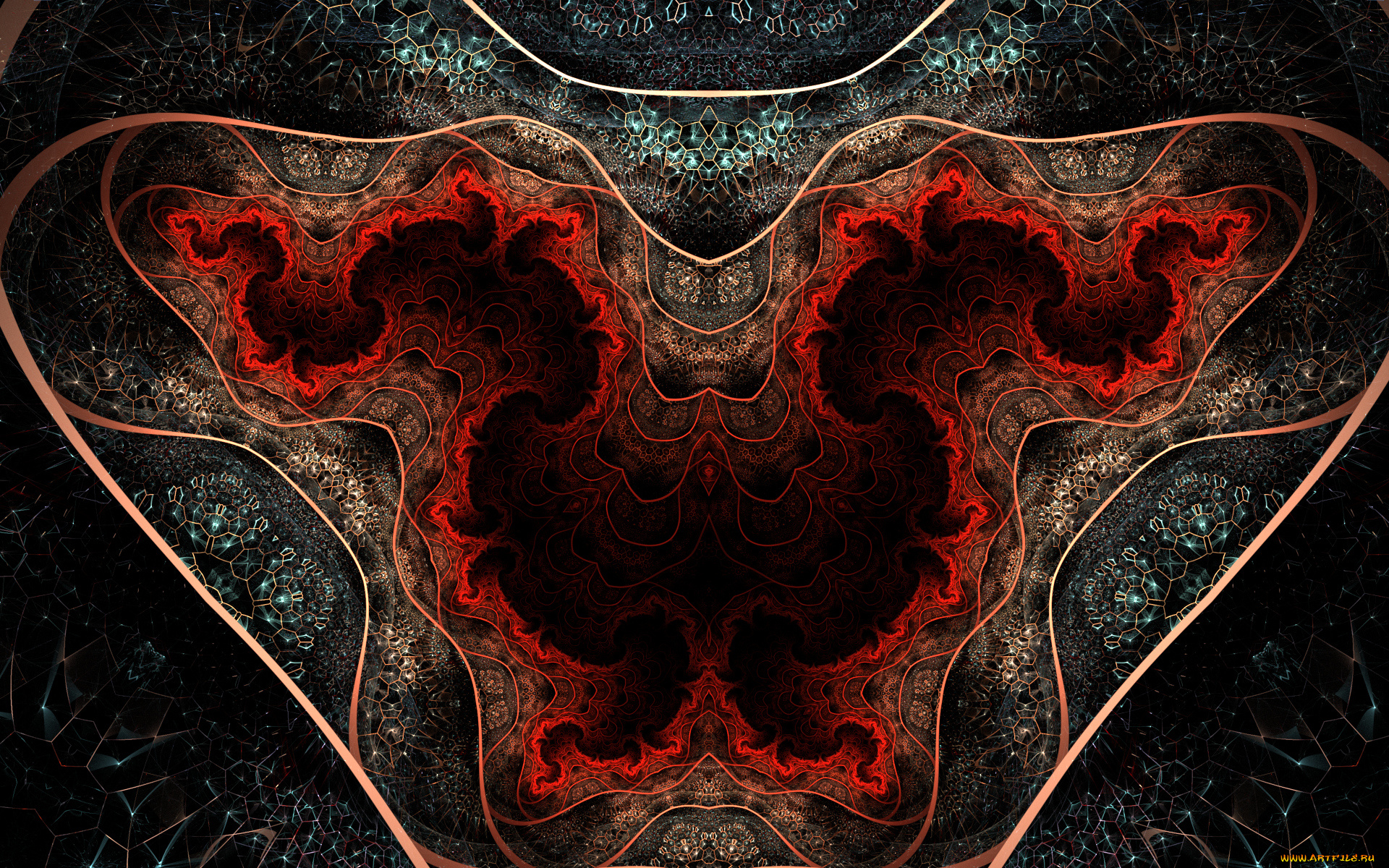 3д, графика, фракталы, , fractal, цвета, фон, узор