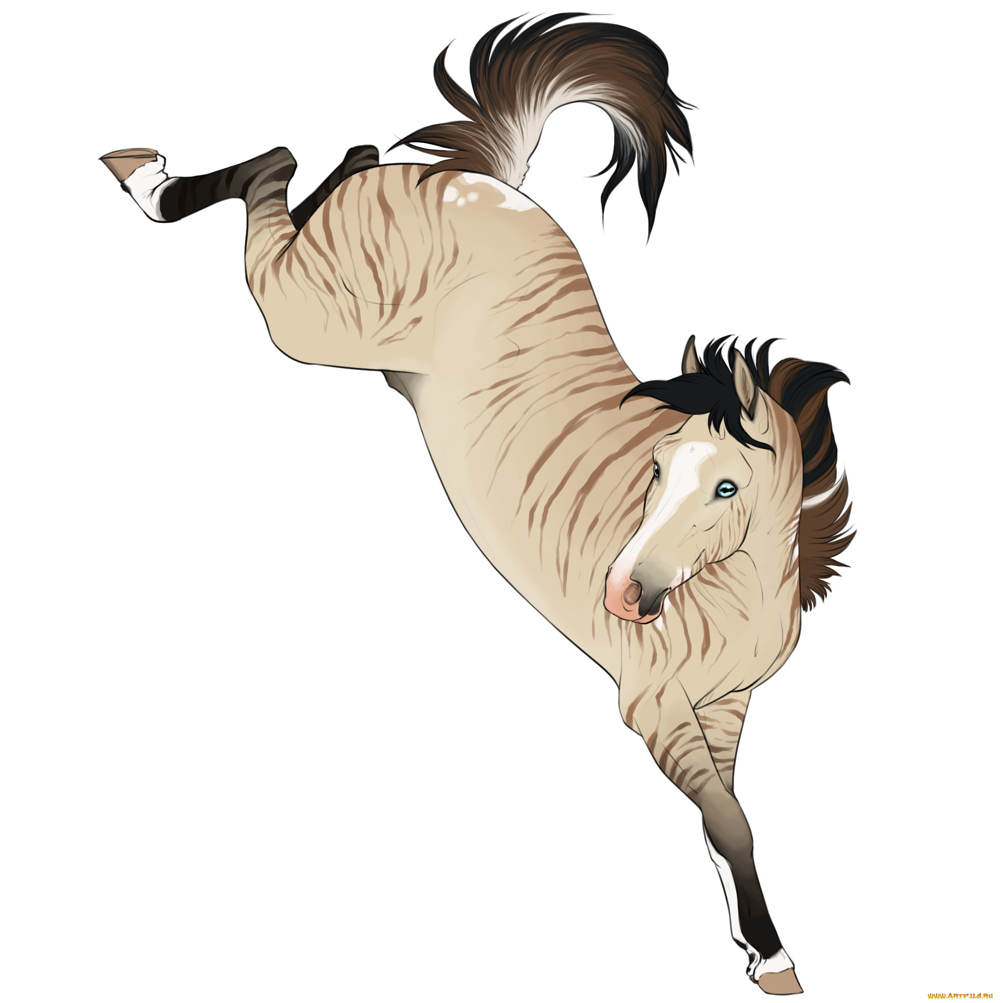 рисованные, животные, , лошади, лошадь