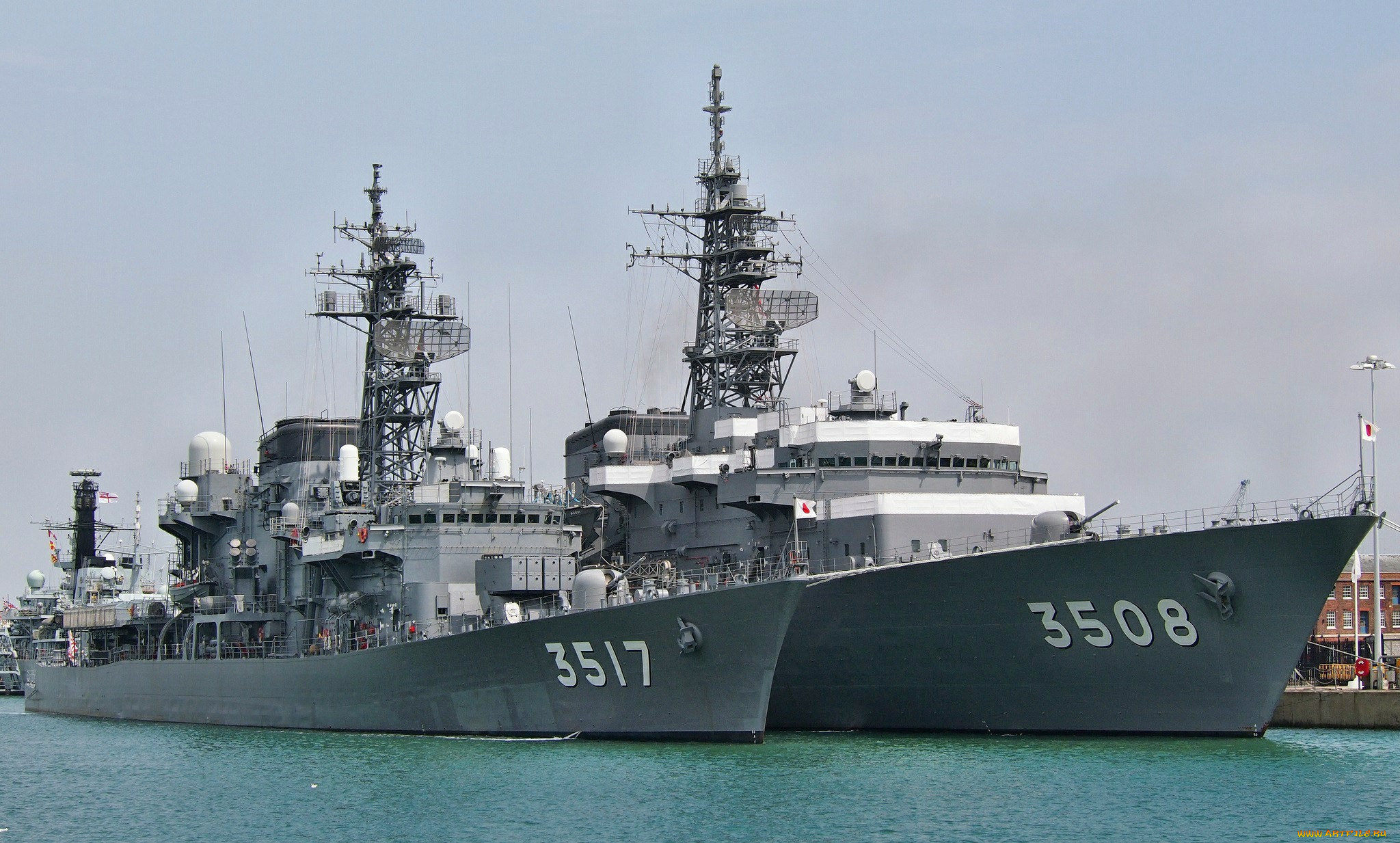 jds, shirayuki, &, jds, kashima, корабли, крейсеры, , линкоры, , эсминцы, причал, вмс