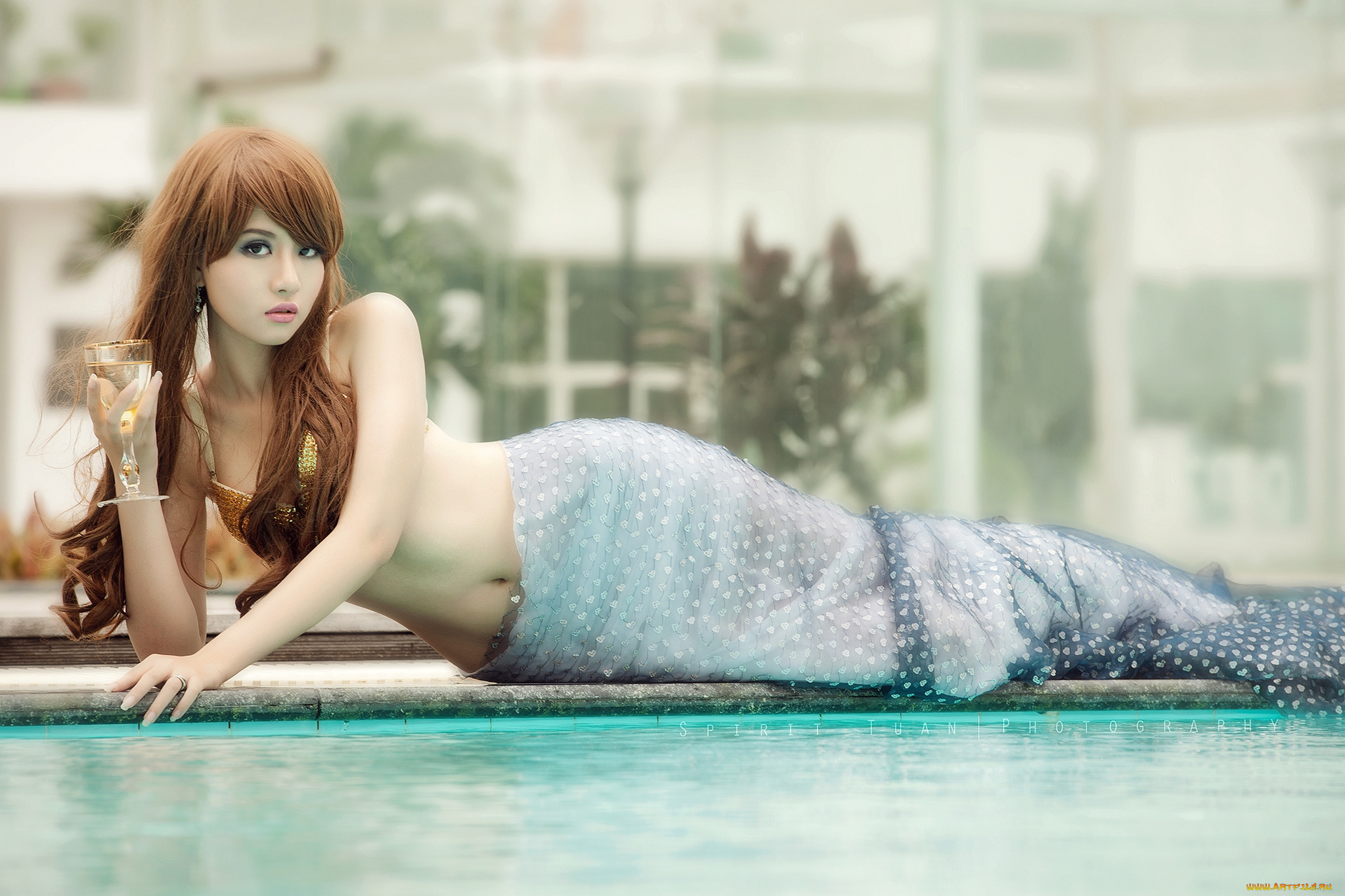 девушки, mitu, kat, русалка