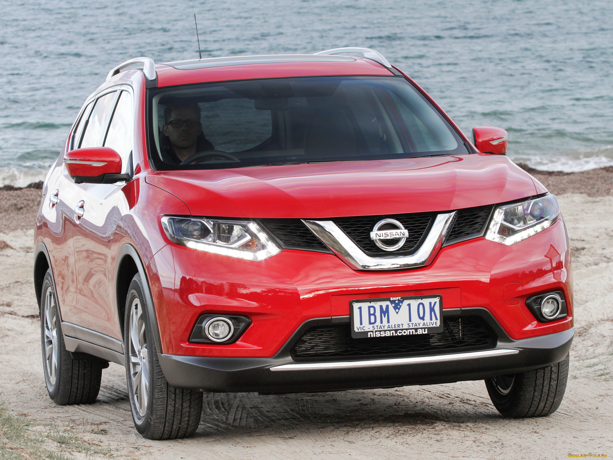 автомобили, nissan, datsun, x-trail, красный, au-spec