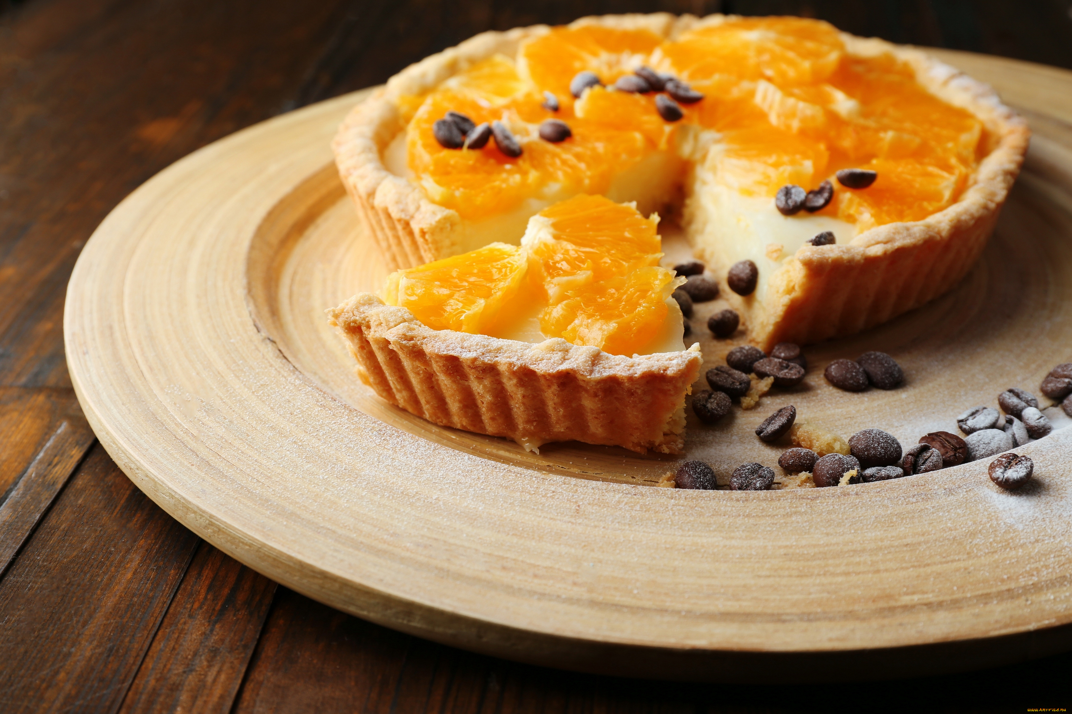 еда, пироги, пирог, кофейные, зёрна