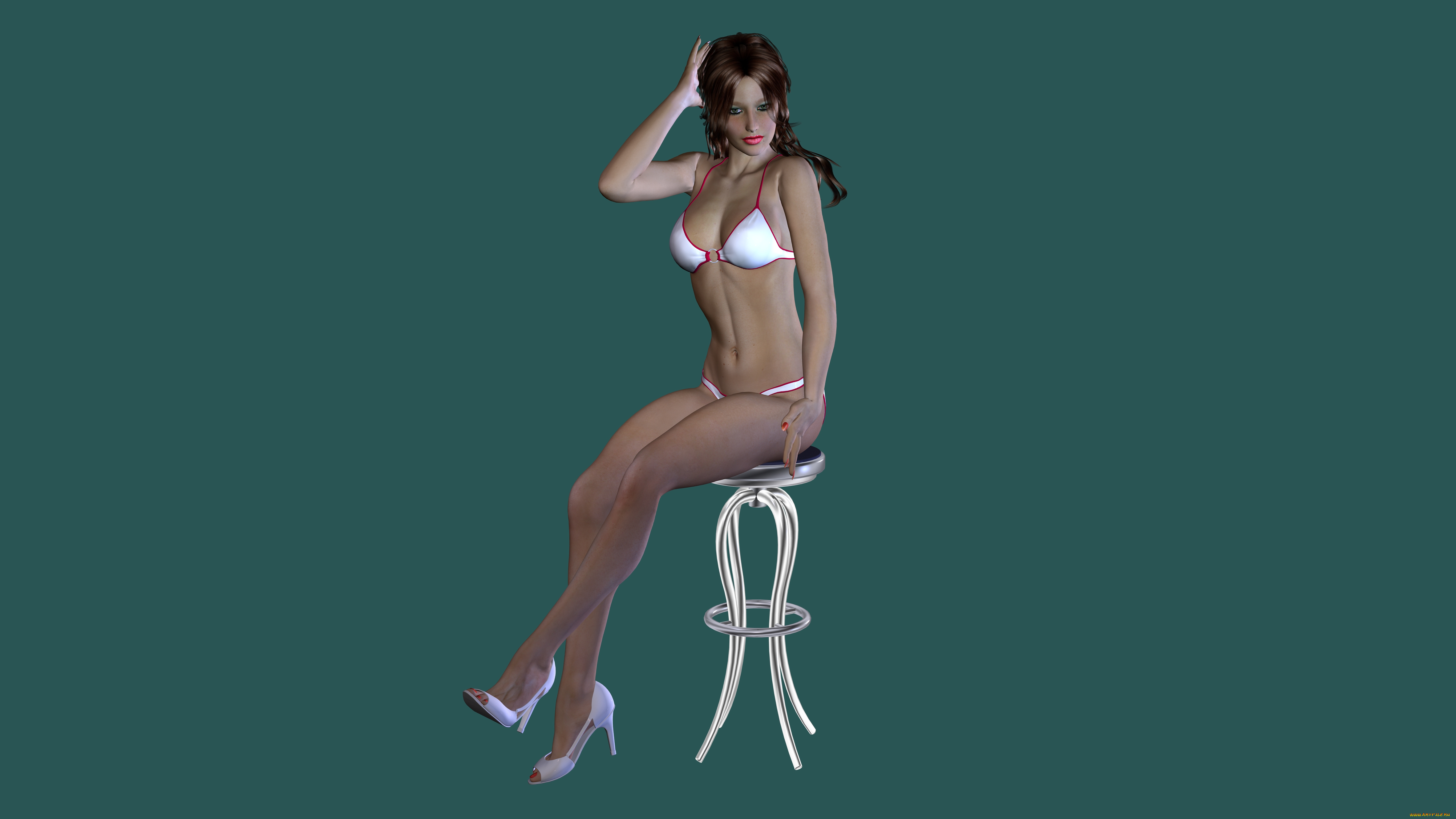 3д, графика, люди, , people, взгляд, девушка