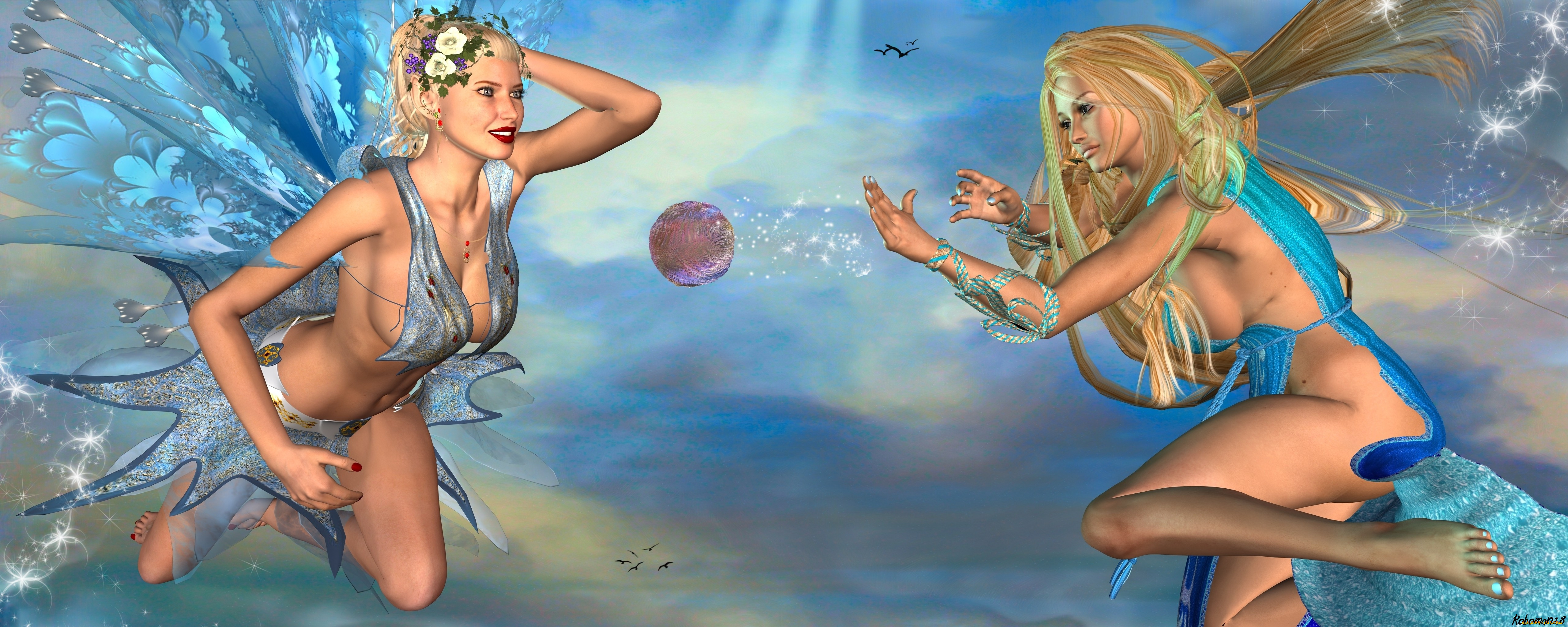 3д, графика, эльфы, , elves, феи