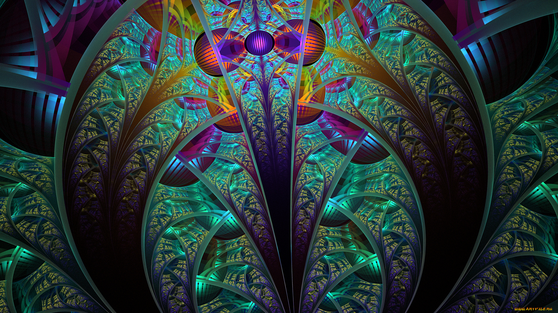 3д, графика, фракталы, , fractal, цвета, фон, узор