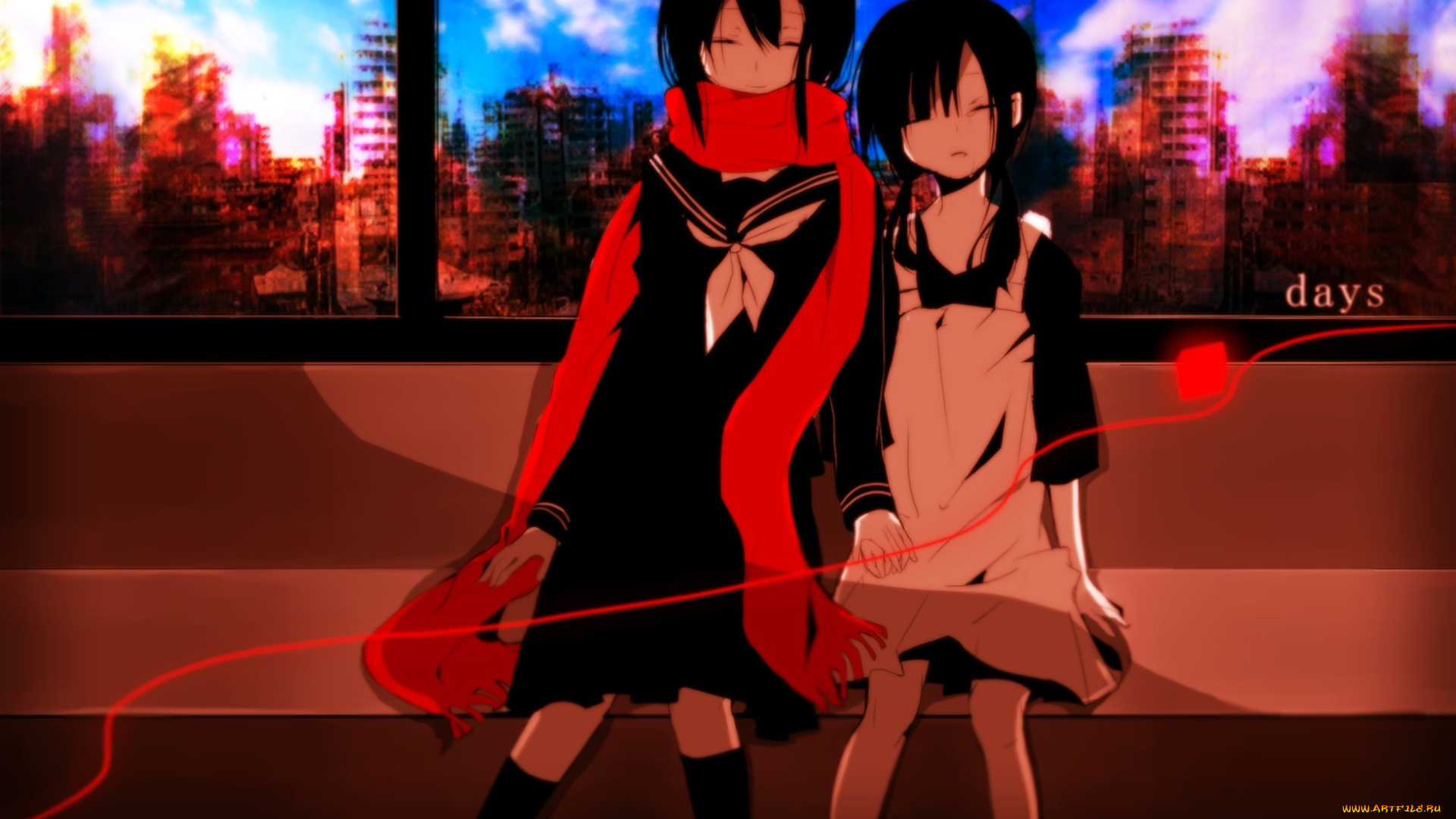 аниме, kagerou, project, asahina, hiyori, kagerou, project, misoan, tateyama, ayano, арт, девочки