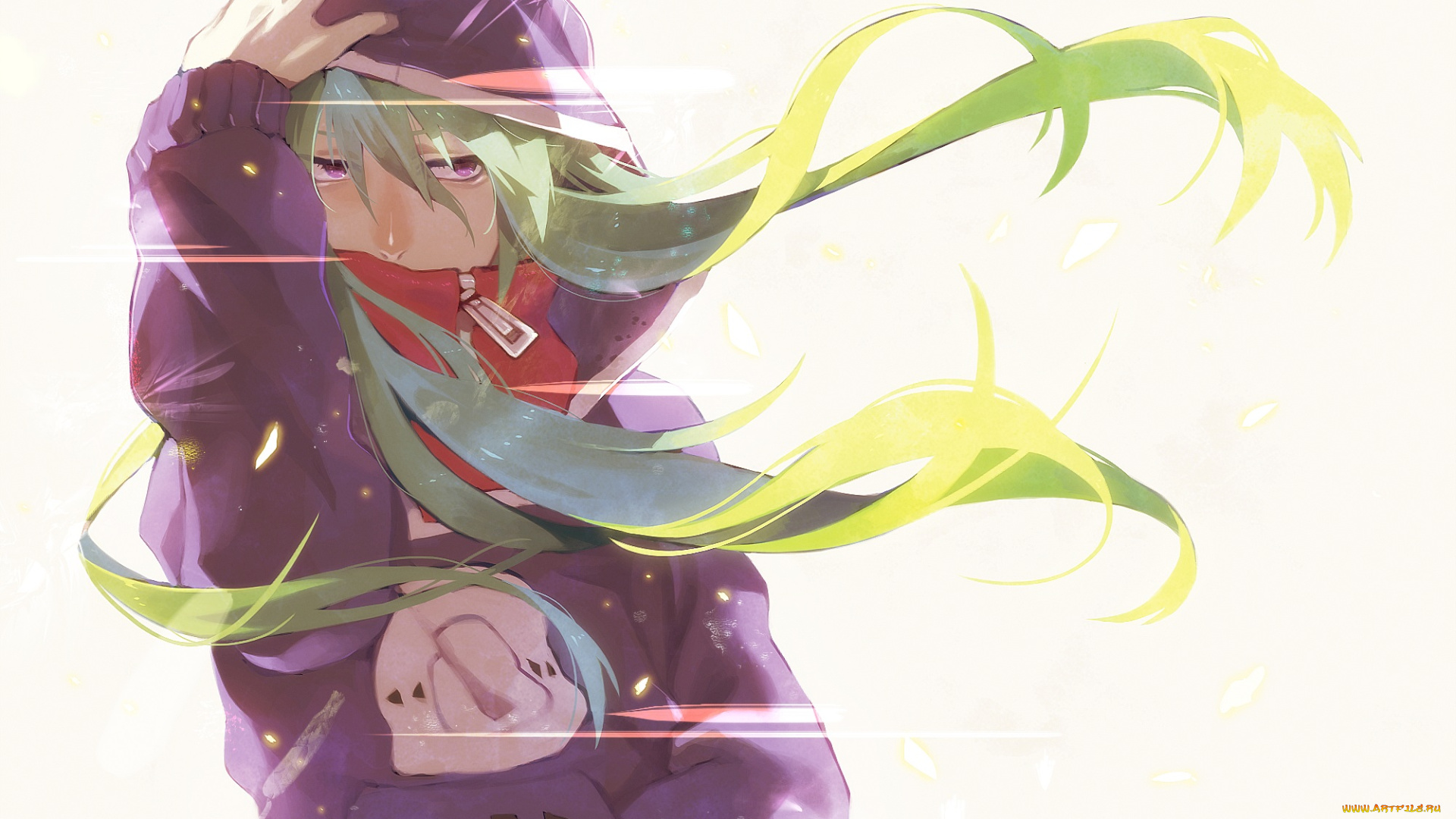 аниме, kagerou, project, kagerou, project, капюшон, девушка, волосы, арт, tokigi, akira, kido, tsubomi