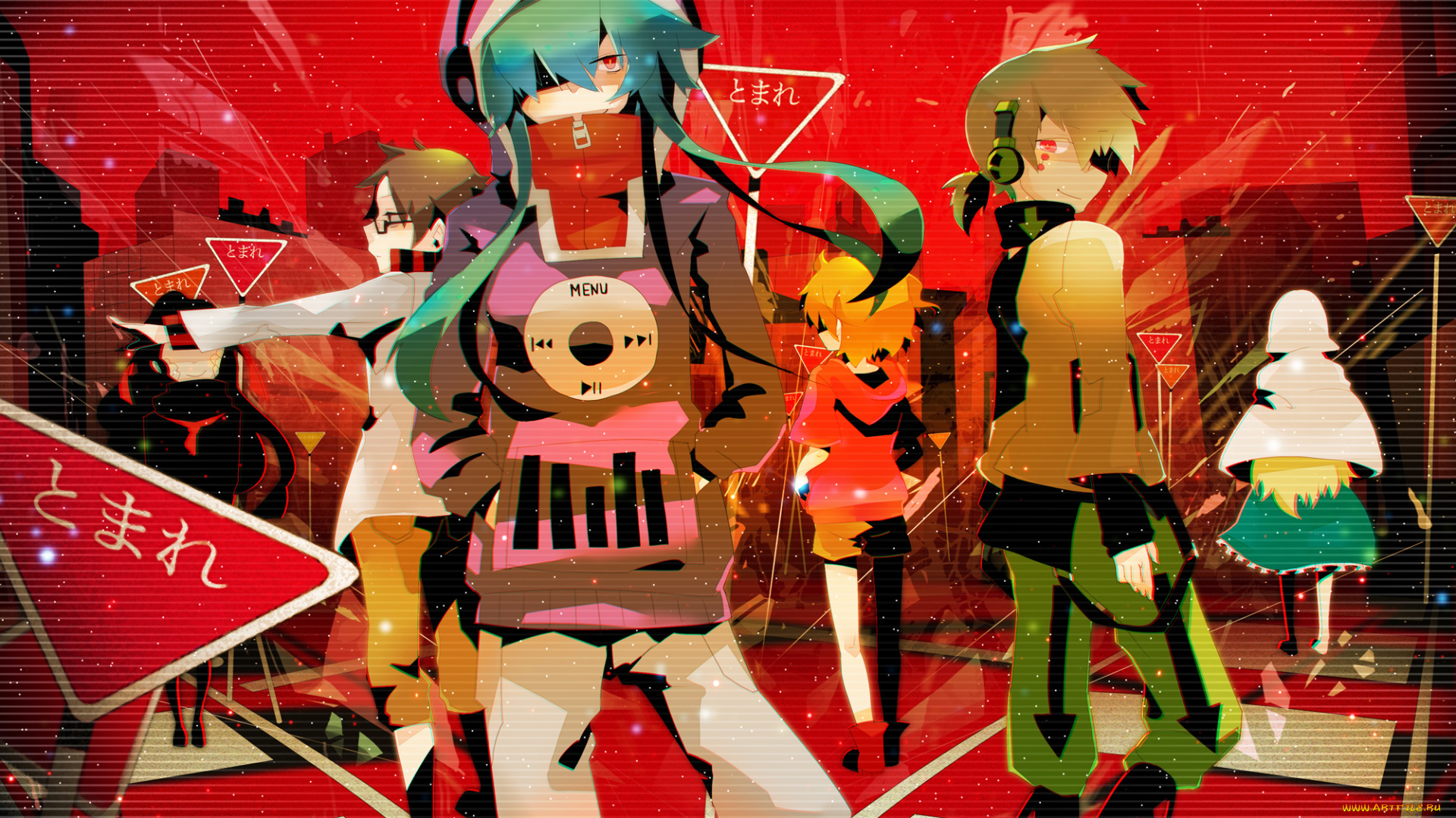 аниме, kagerou, project, tateyama, kenjirou, люди, город, kisaragi, momo, kido, tsubomi, арт, azami, kozakura, mary, kagerou, project, konoha