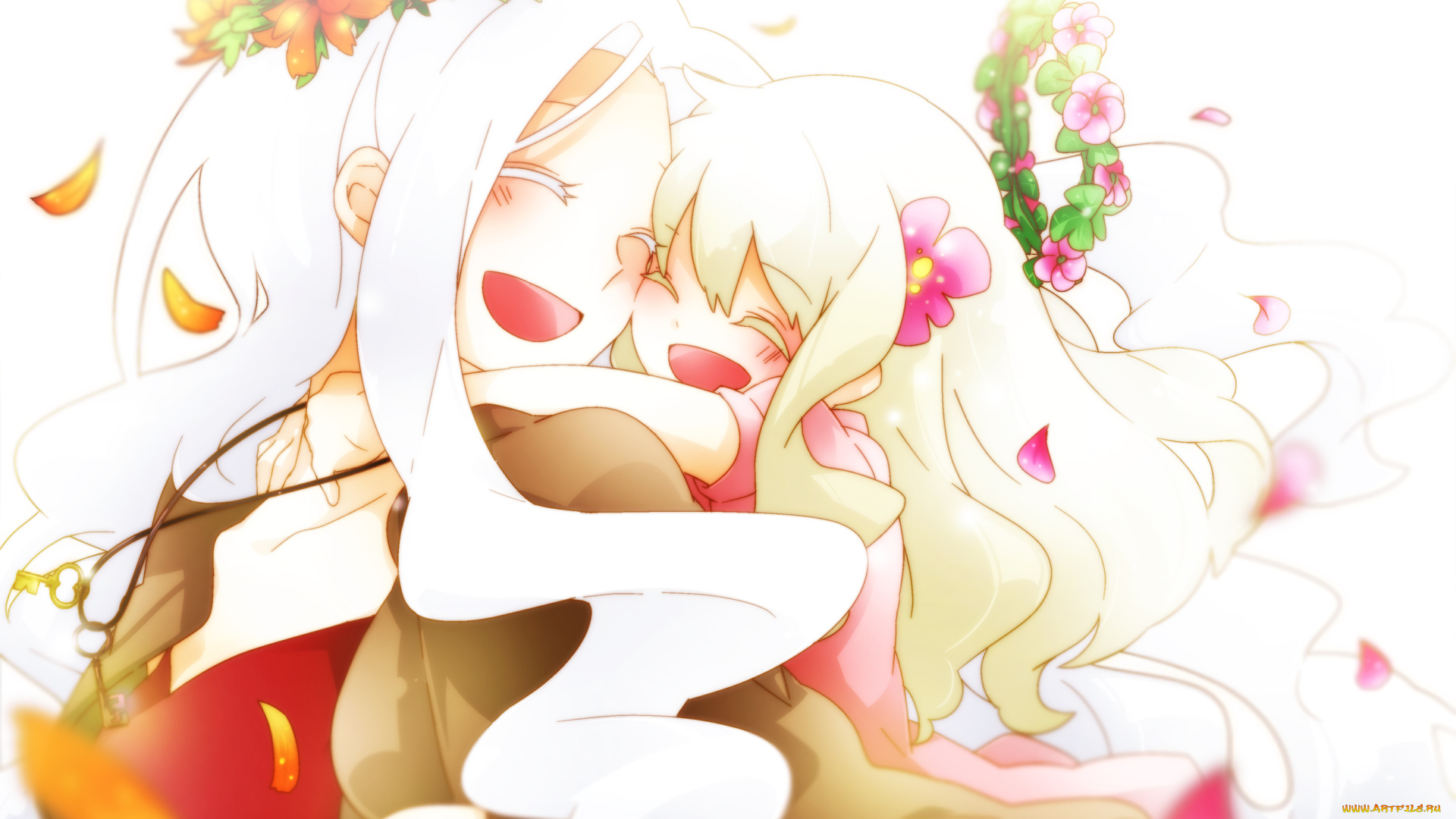 аниме, kagerou, project, венок, kozakura, shion, wannyanpu, mary, vocaloid, арт, девочки, цветы, kagerou, project