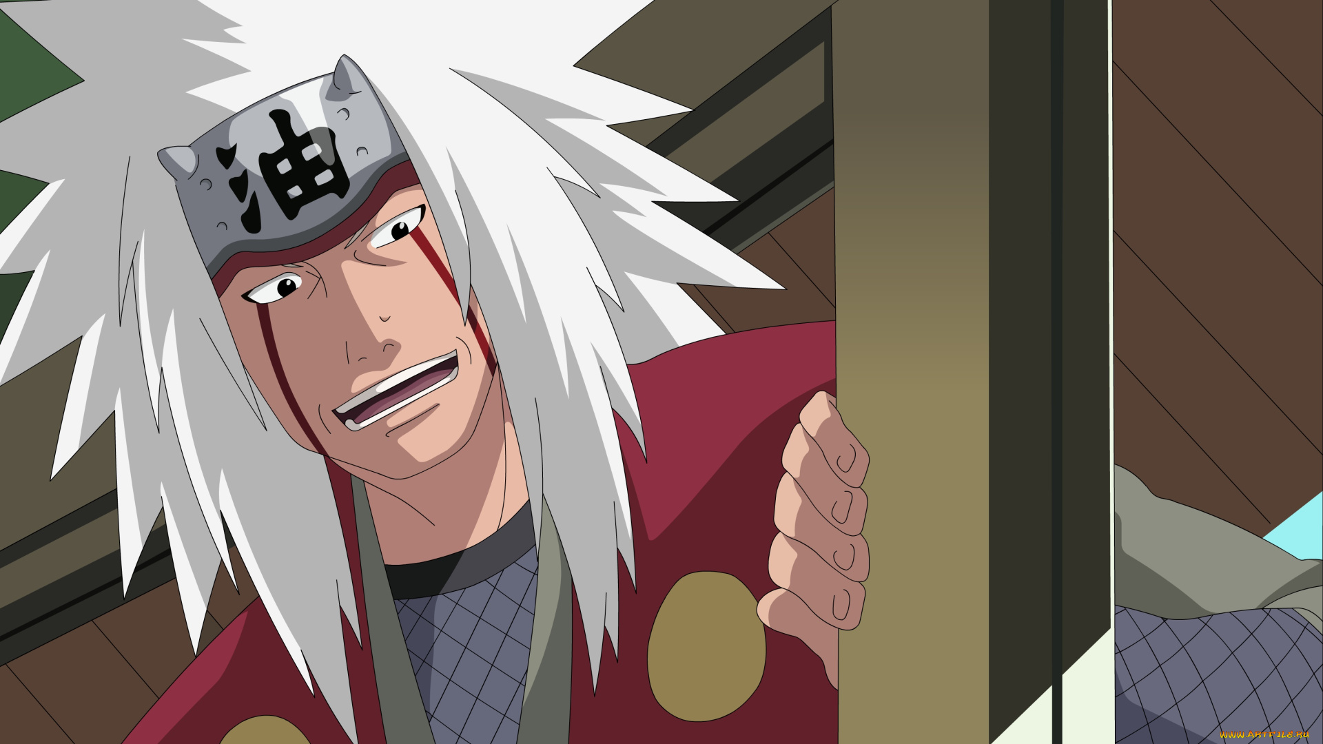 аниме, naruto, jiraya, фон, взгляд, парень