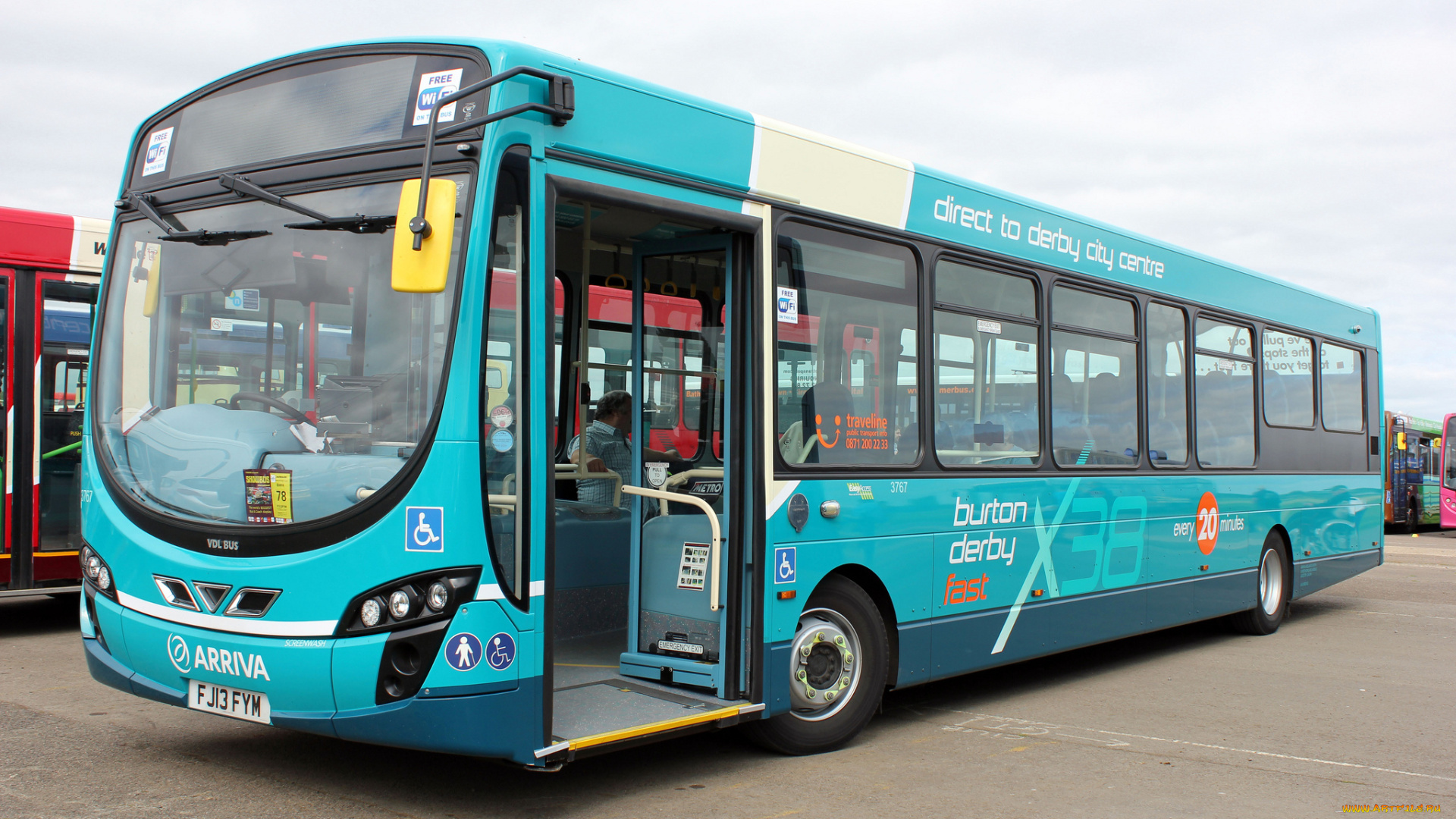 автомобили, автобусы, пассажирский, транспорт