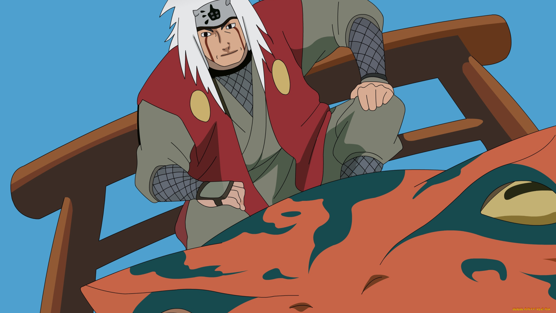 разное, арты, фон, jiraya, взгляд, парень