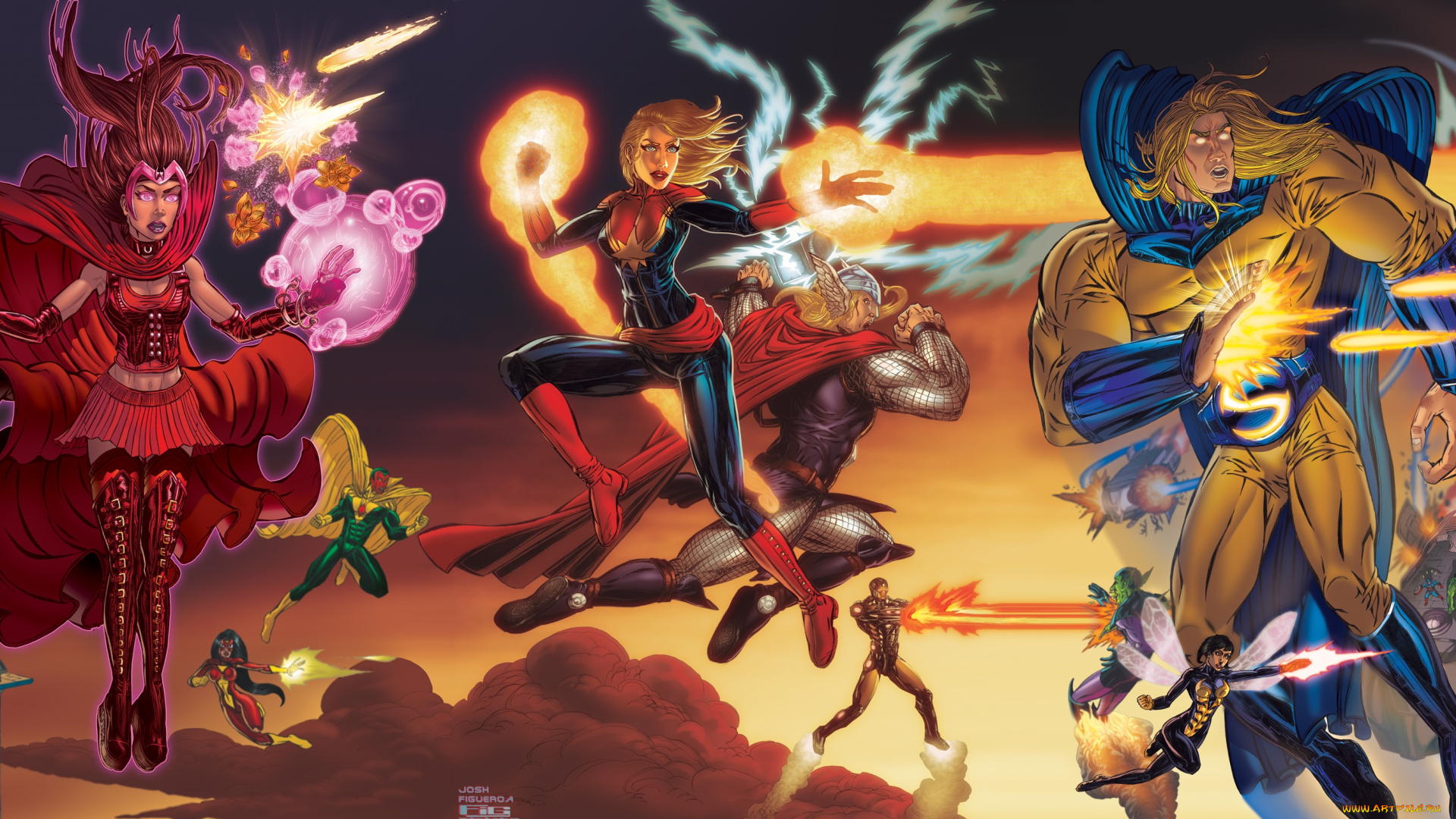 рисованное, комиксы, avengers, assemble