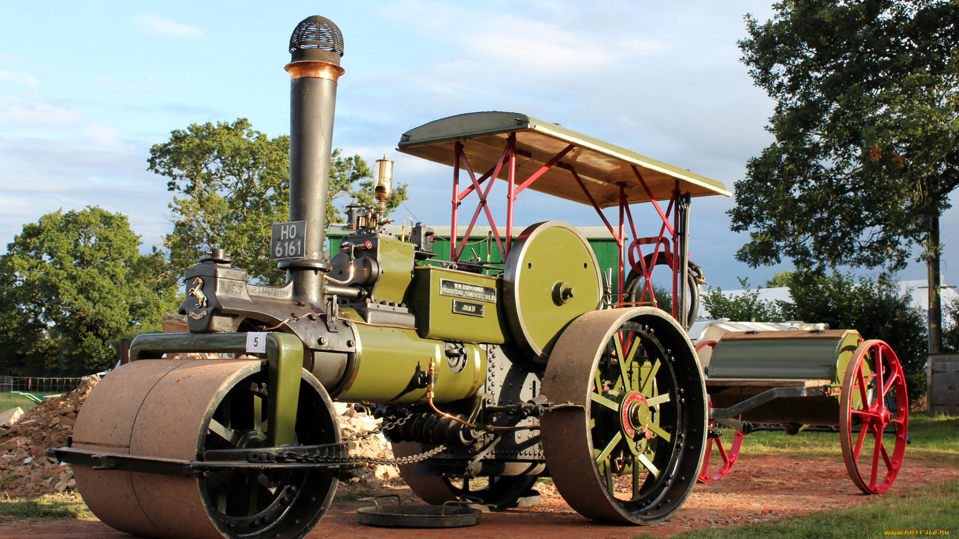 техника, катки, каток, паровой