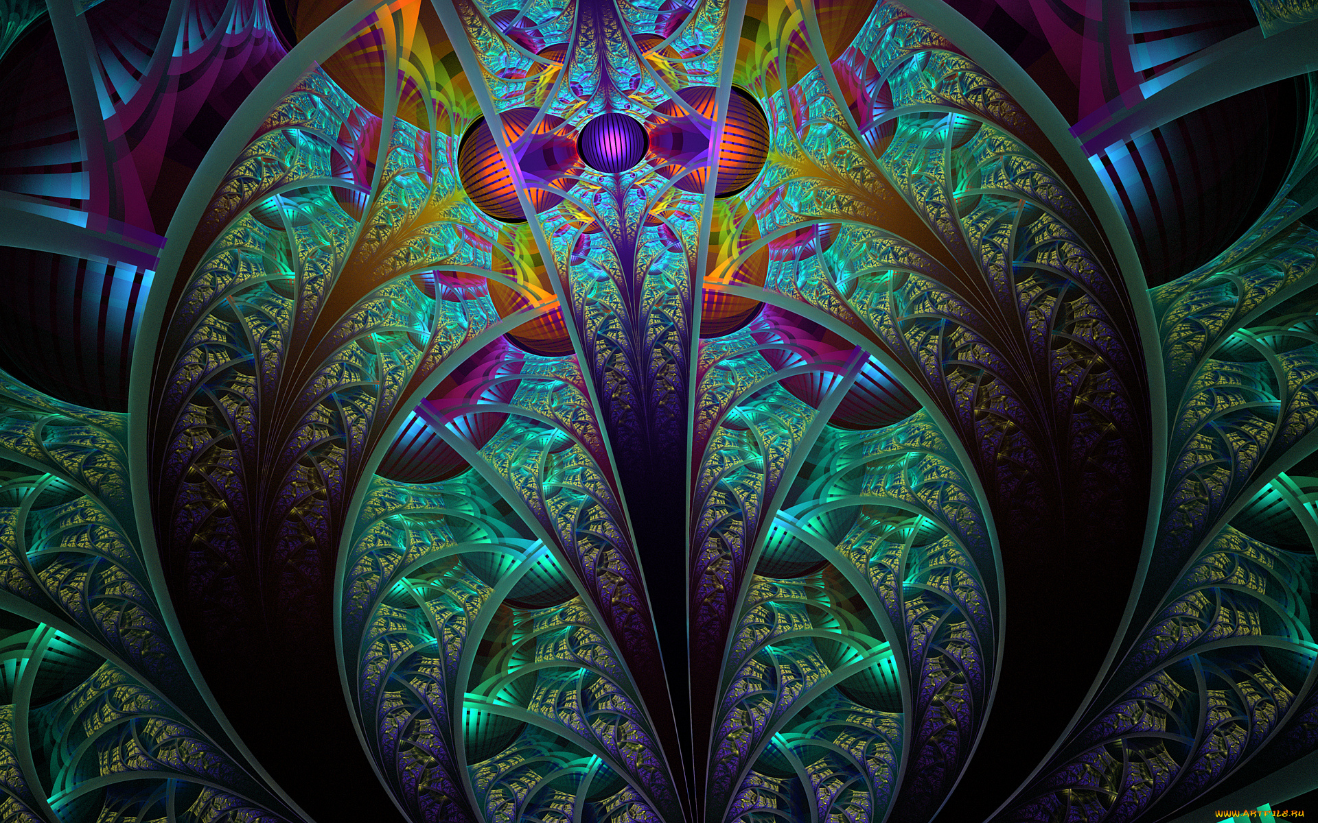 3д, графика, фракталы, , fractal, цвета, фон, узор