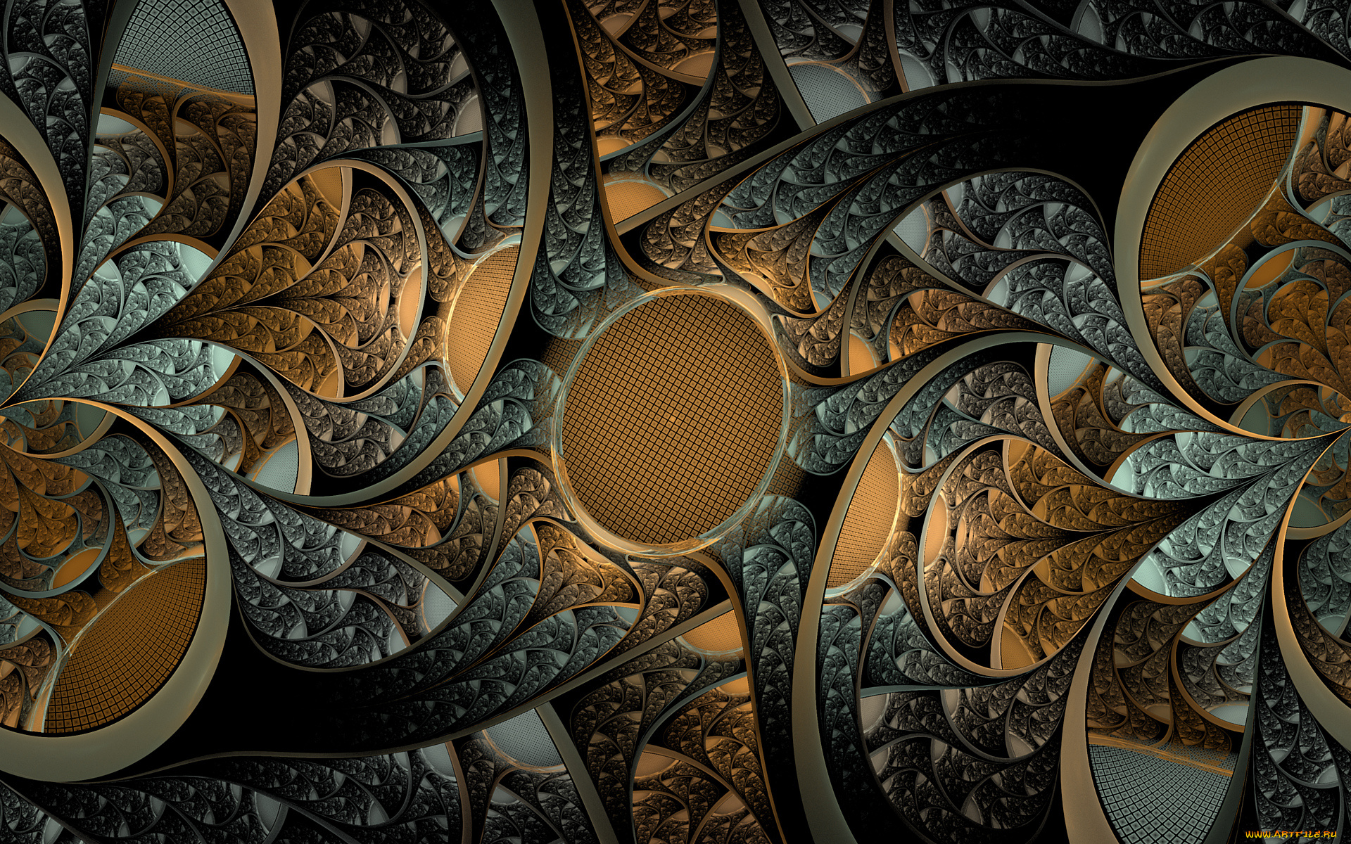 3д, графика, фракталы, , fractal, узор, цвета, фон