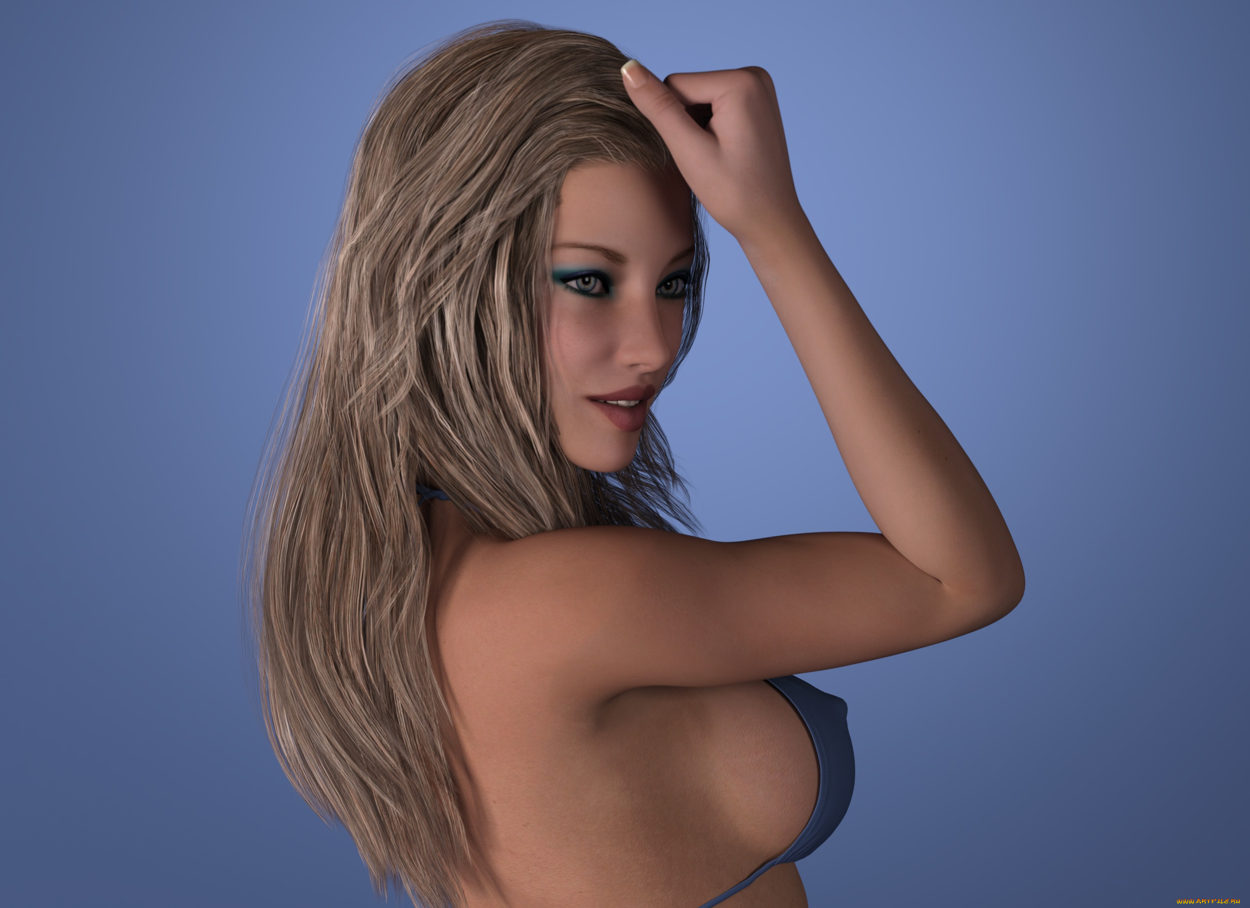 3д, графика, люди, , people, девушка, фон, взгляд