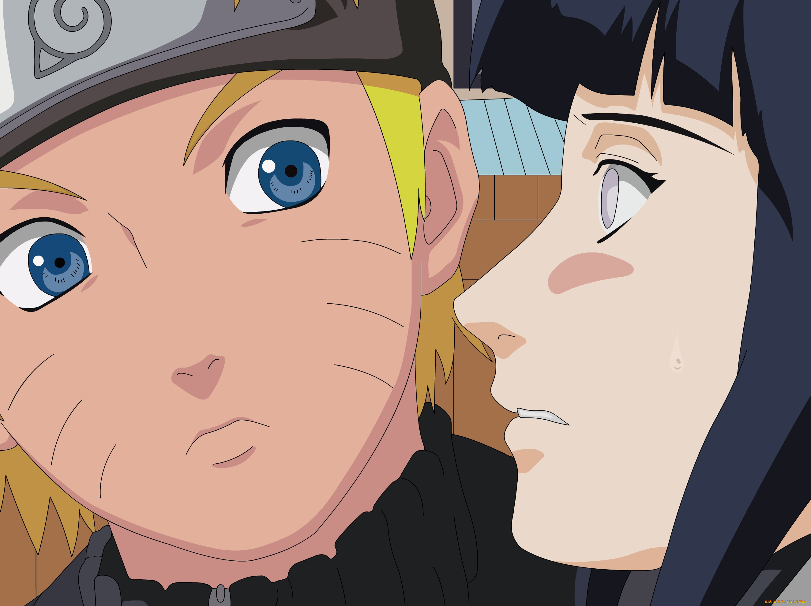 аниме, naruto, uzumaki, hyuuga, hinata, фон, взгляд, парень