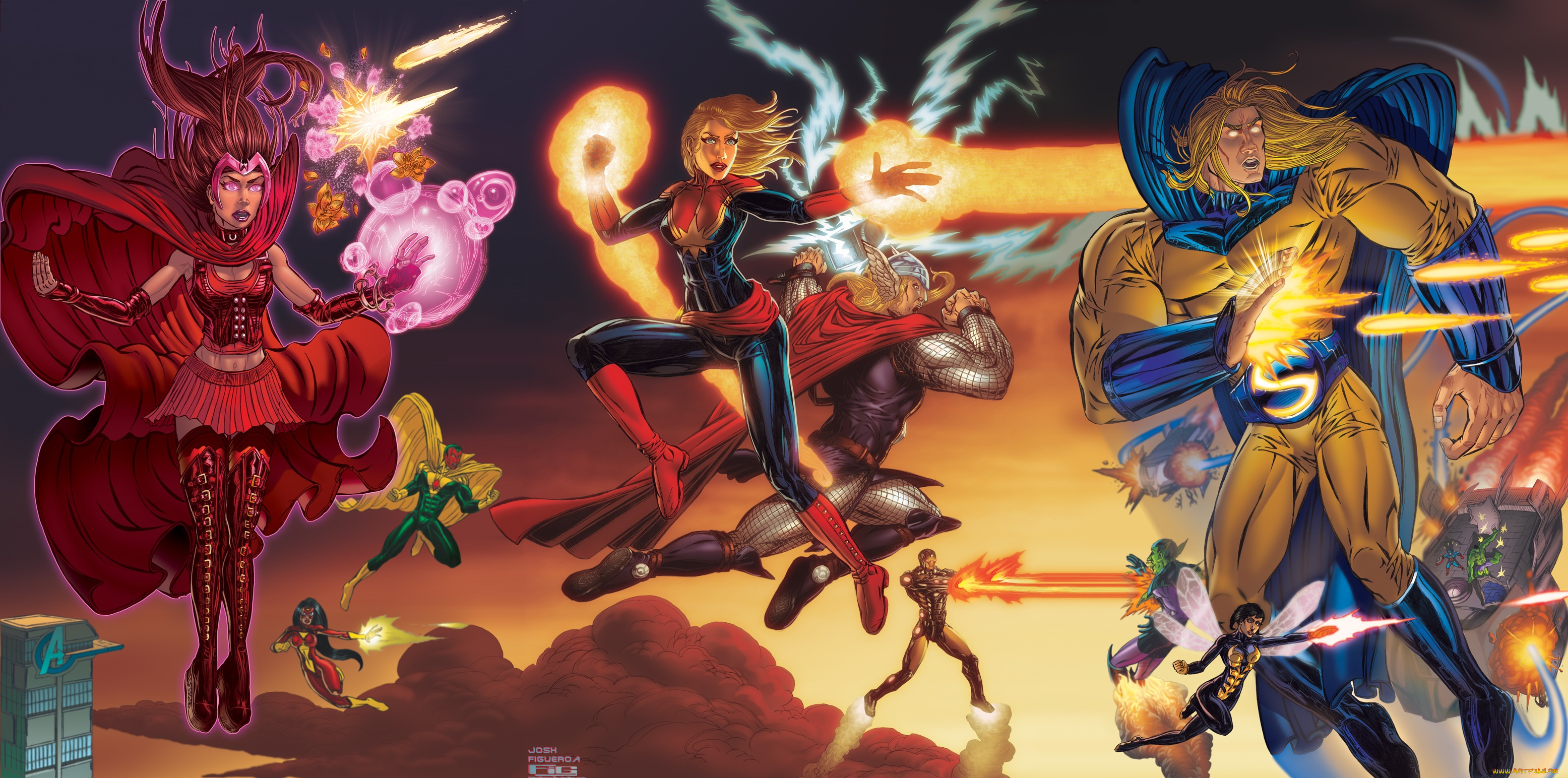 рисованное, комиксы, avengers, assemble