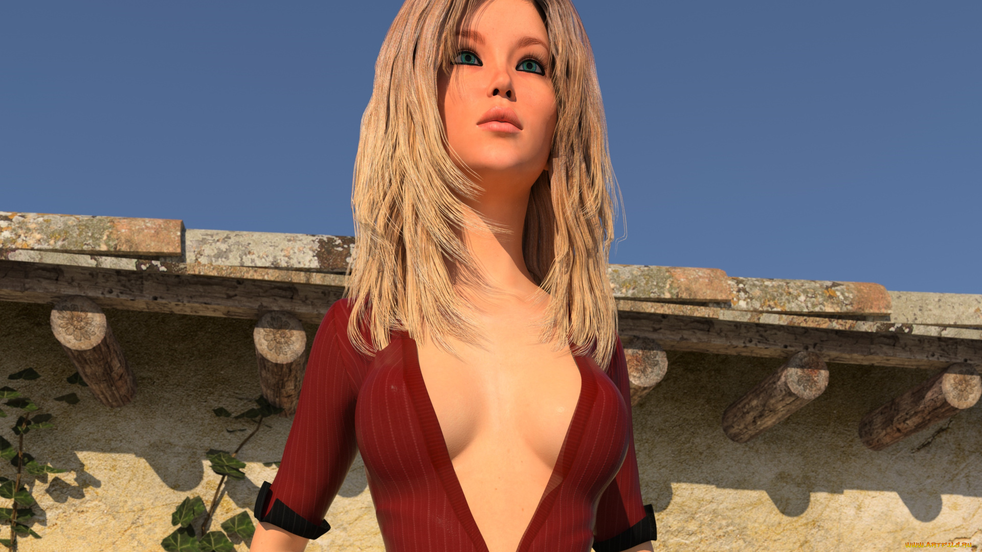 3д, графика, люди, , people, фон, девушка, взгляд