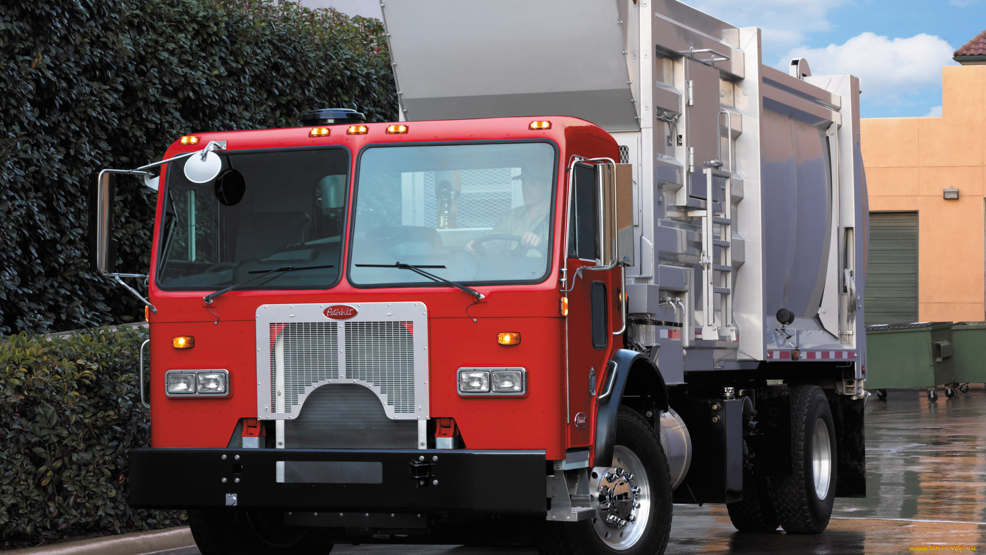 автомобили, мусоровозы, peterbilt